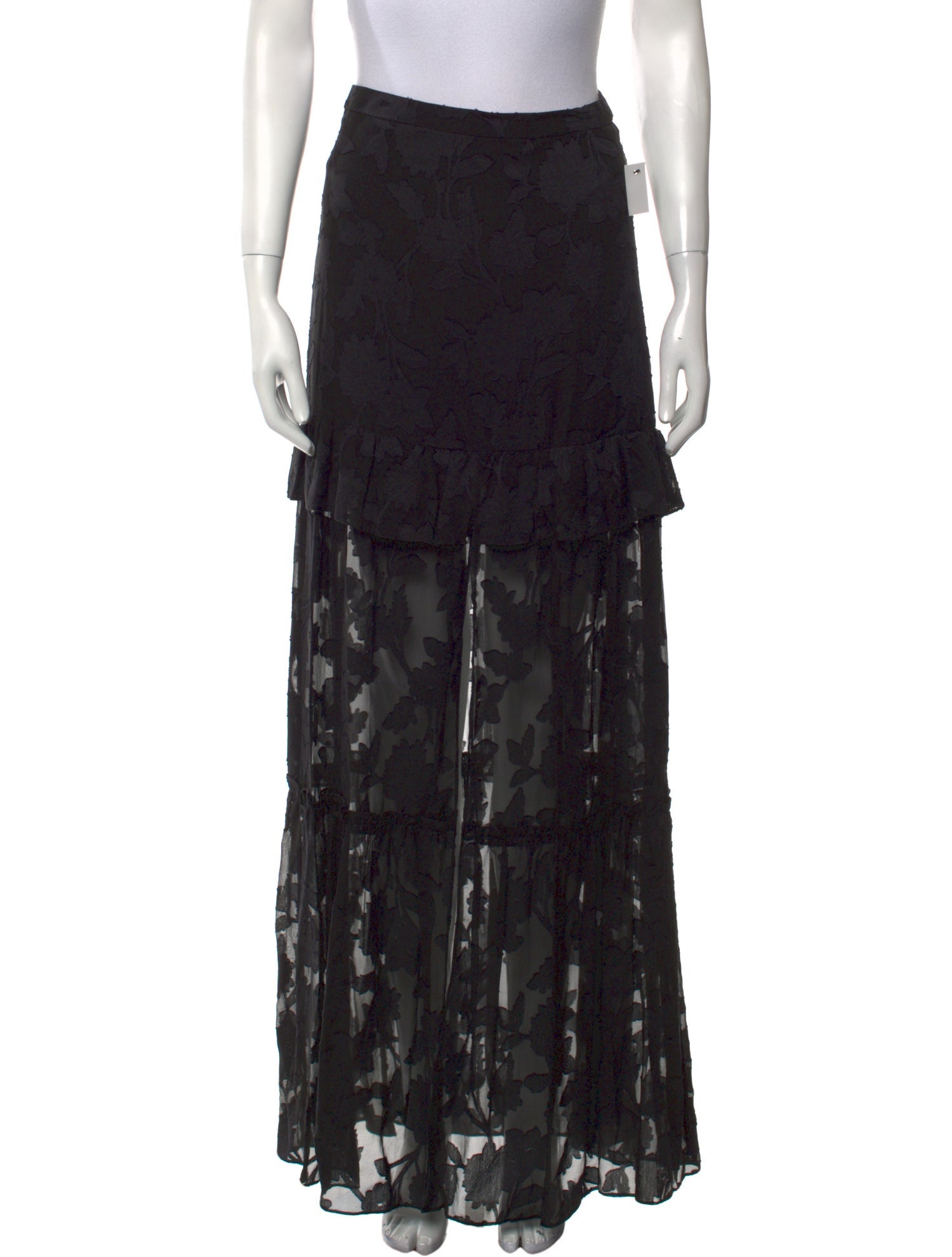 Rachel Zoe Floral Print Long Skirt