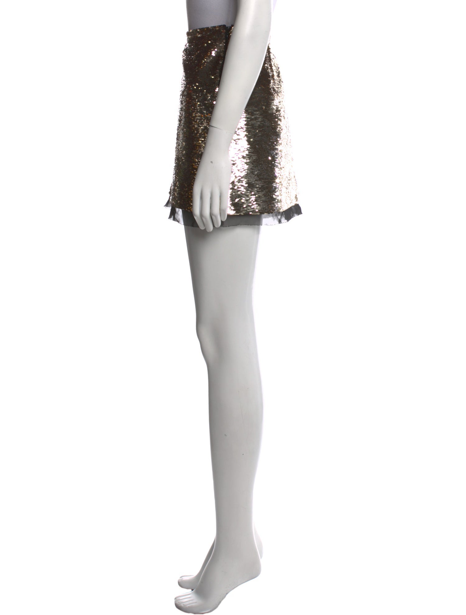 Rachel Zoe Mesh Accents Mini Skirt