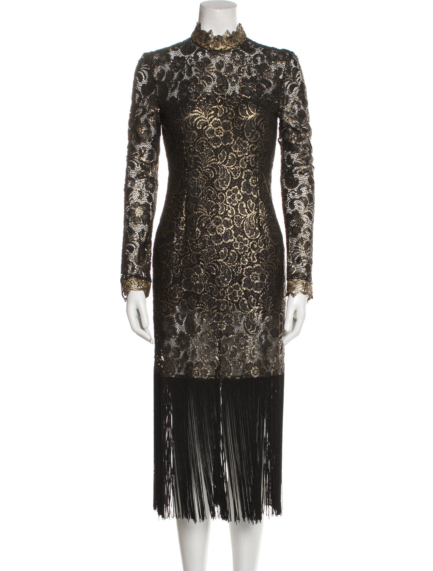 Rachel Zoe Lace Pattern Midi Length Dress