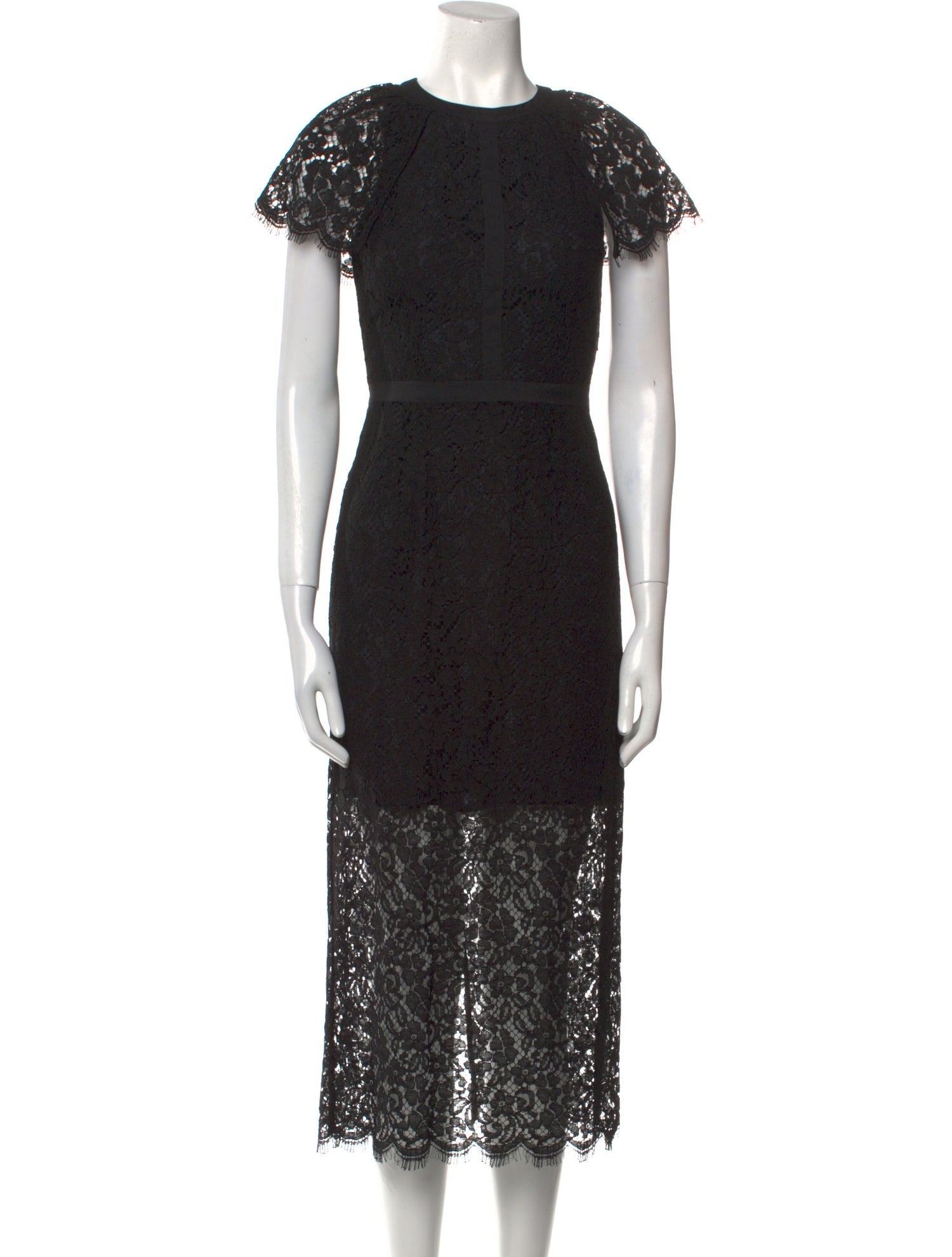 Rachel Zoe Lace Pattern Long Dress