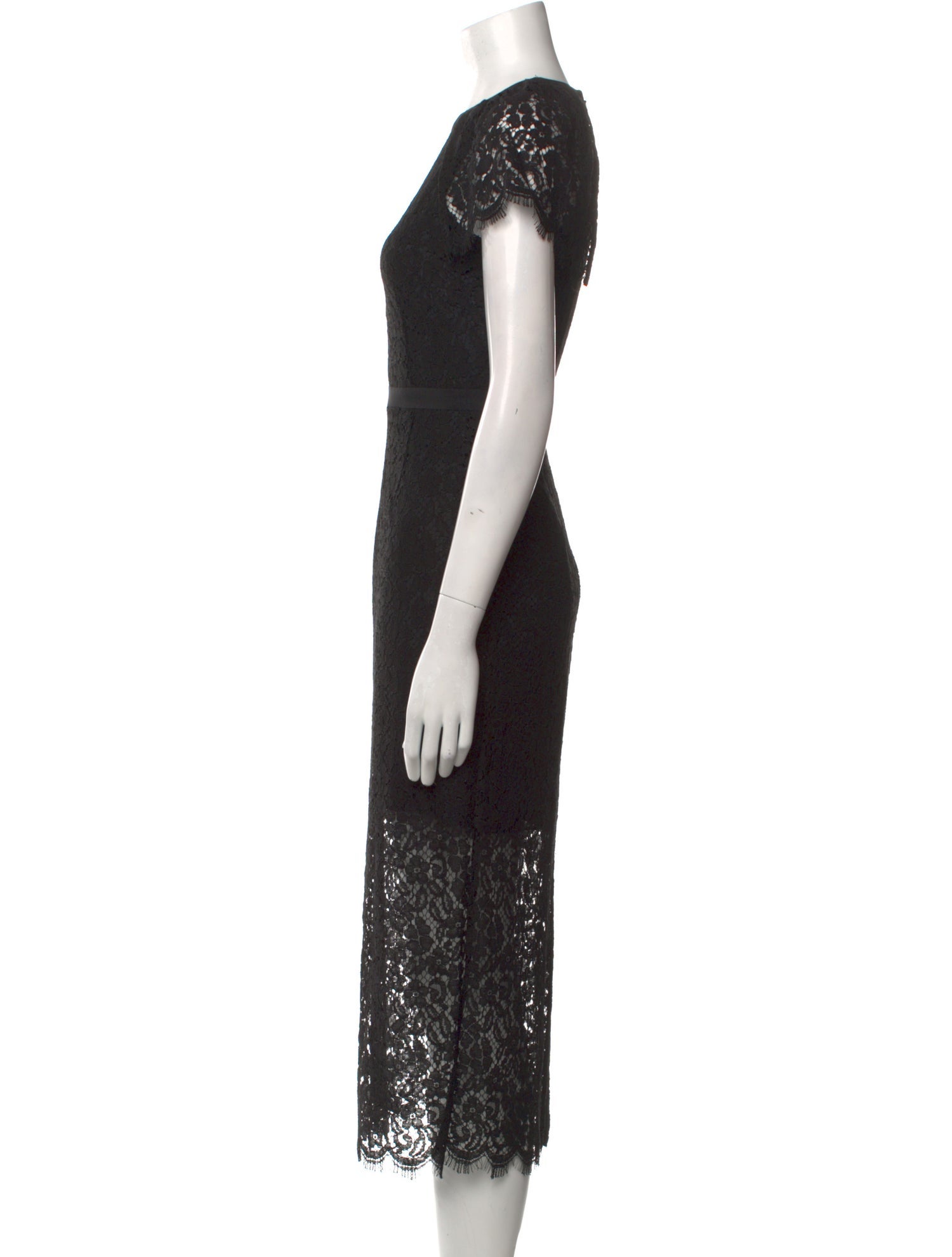 Rachel Zoe Lace Pattern Long Dress