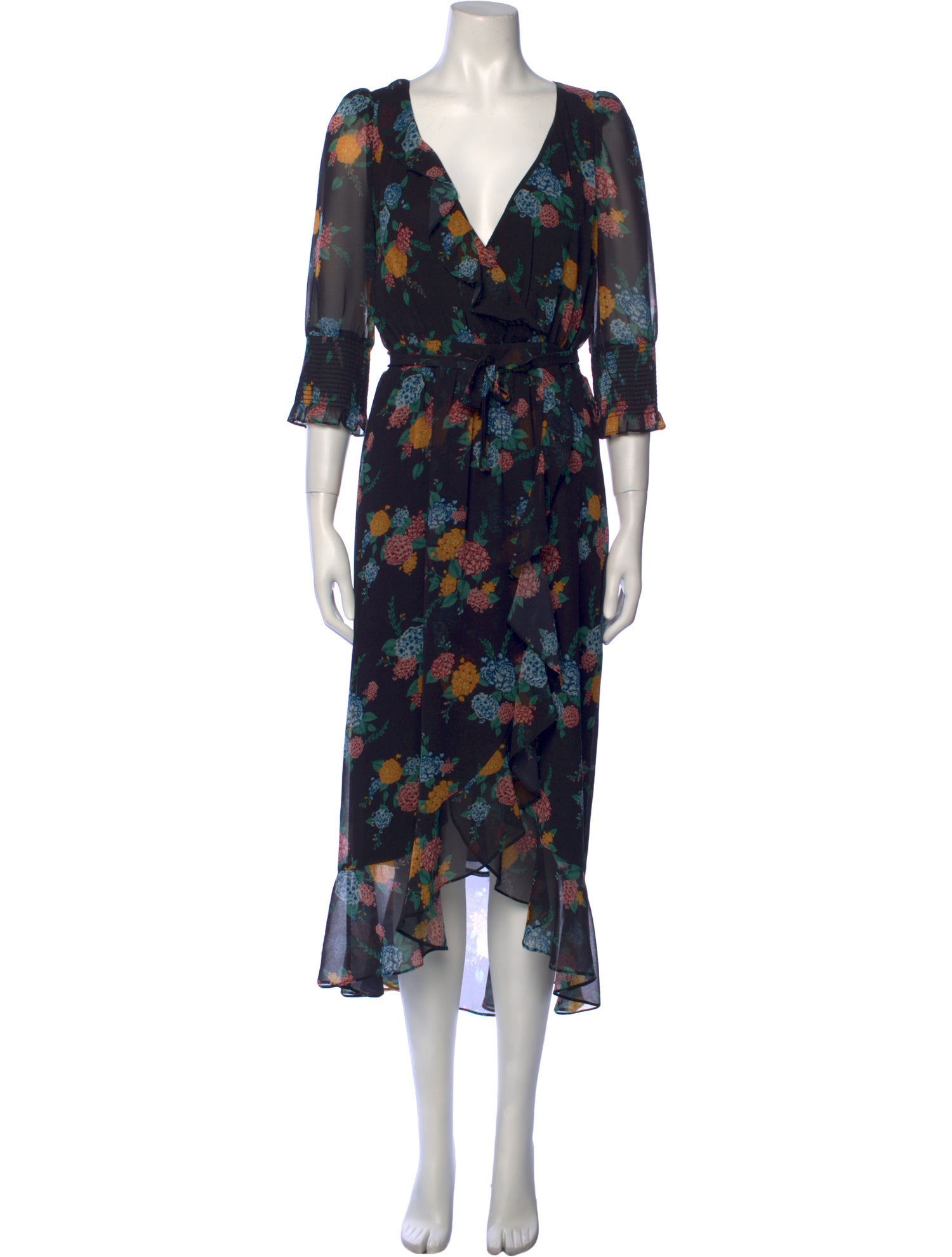 Rachel Zoe Silk Midi Length Dress