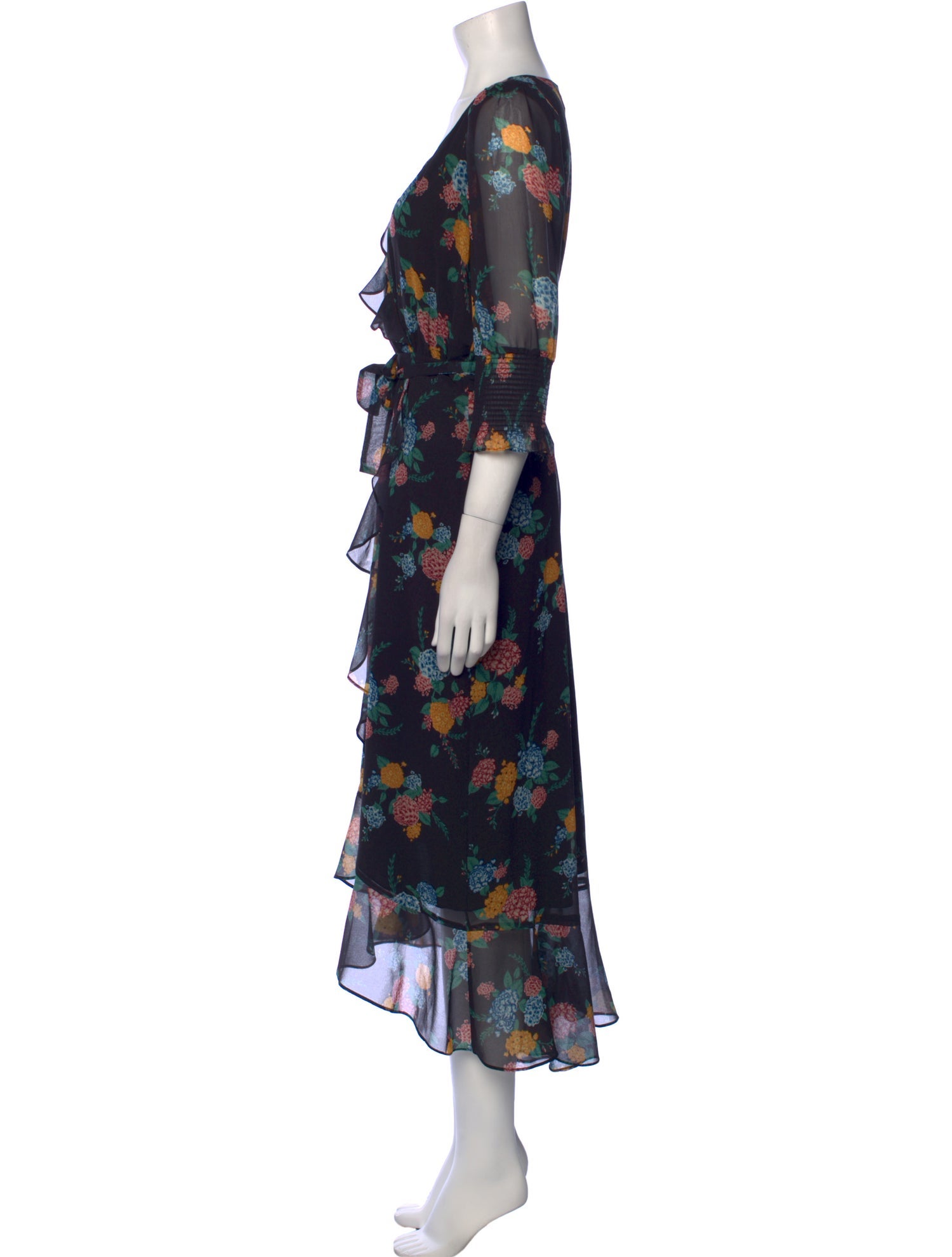 Rachel Zoe Silk Midi Length Dress