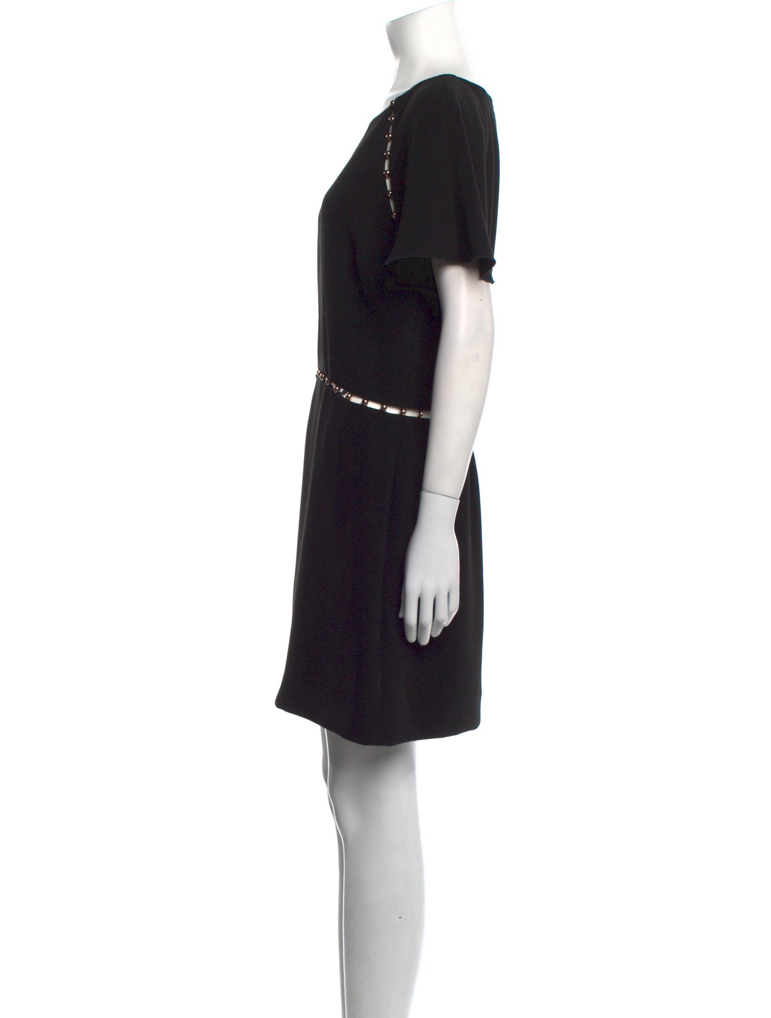 Rachel Zoe Bateau Neckline Mini Dress