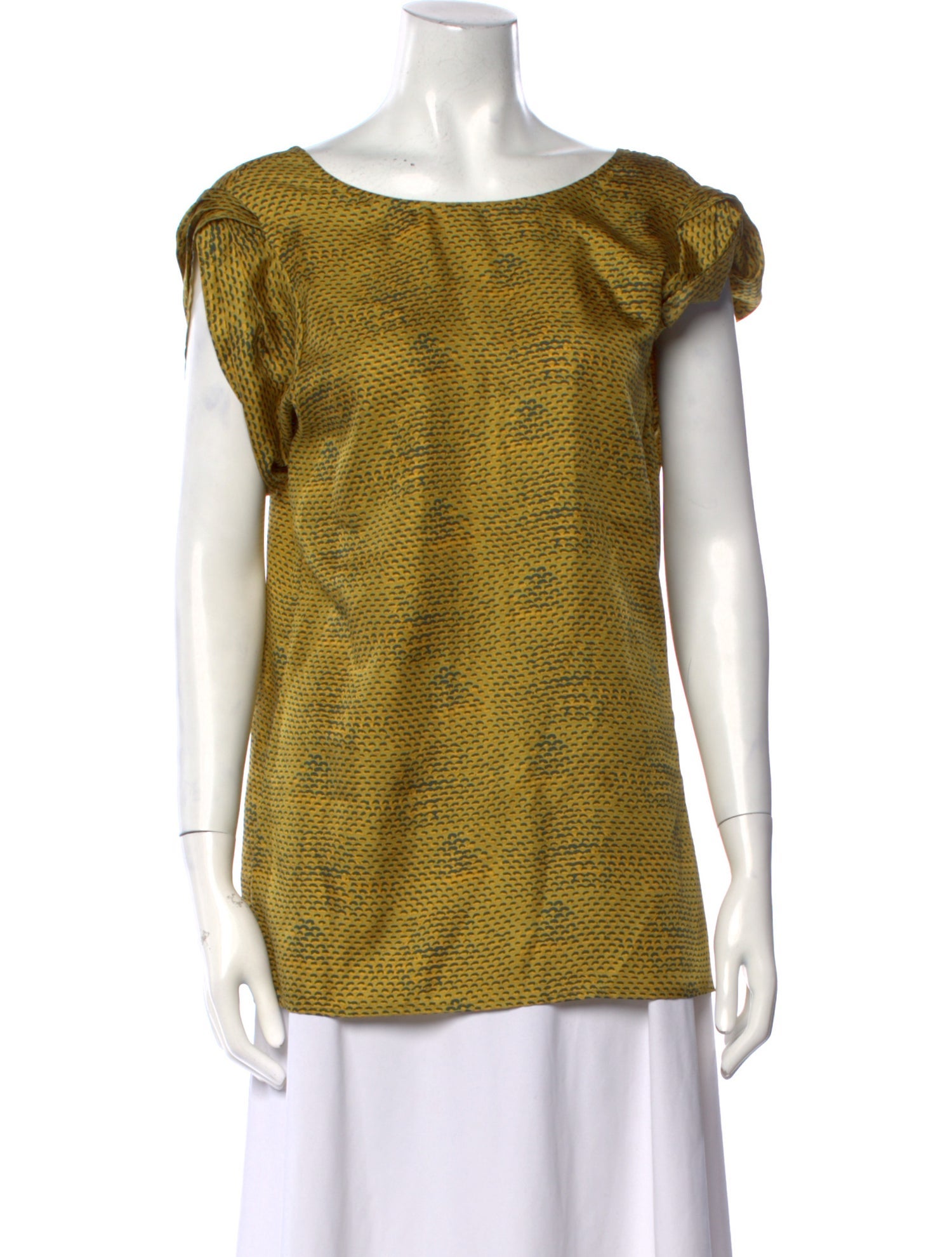 Rachel Zoe Silk Bateau Neckline Top