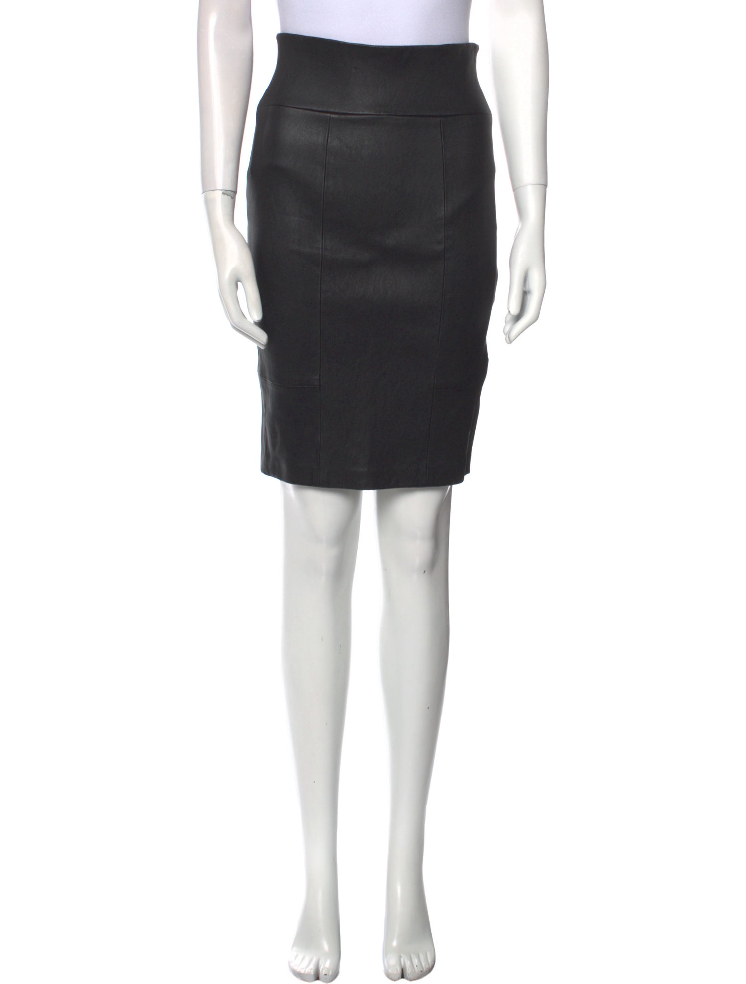 Rachel Zoe Leather Knee-Length Skirt w/ Tags