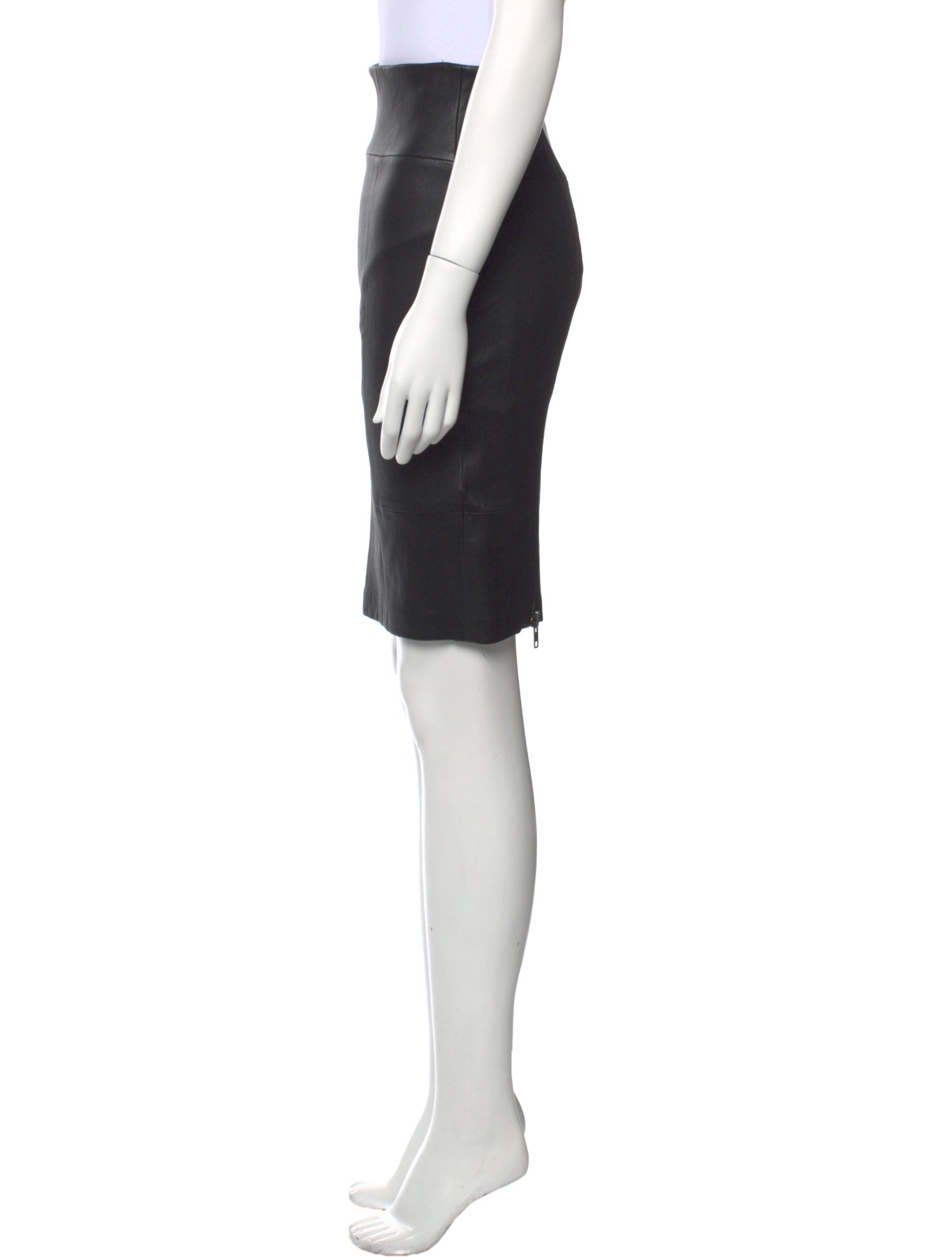Rachel Zoe Leather Knee-Length Skirt w/ Tags