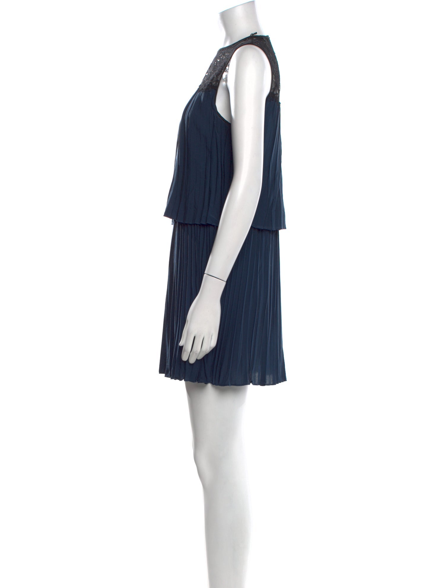 Rachel Zoe Crew Neck Mini Dress