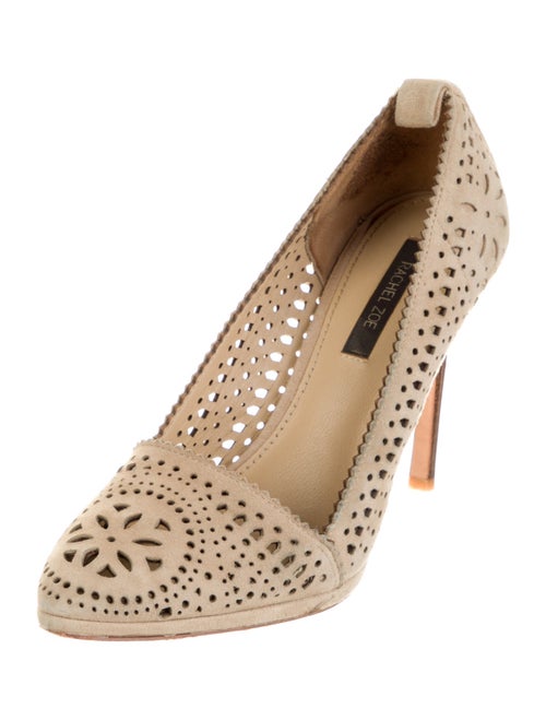 Rachel Zoe Suede Lasercut Accents Pumps