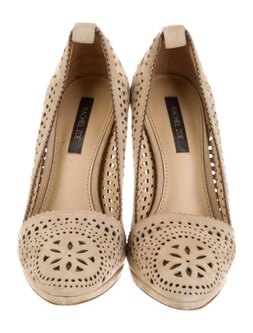 Rachel Zoe Suede Lasercut Accents Pumps