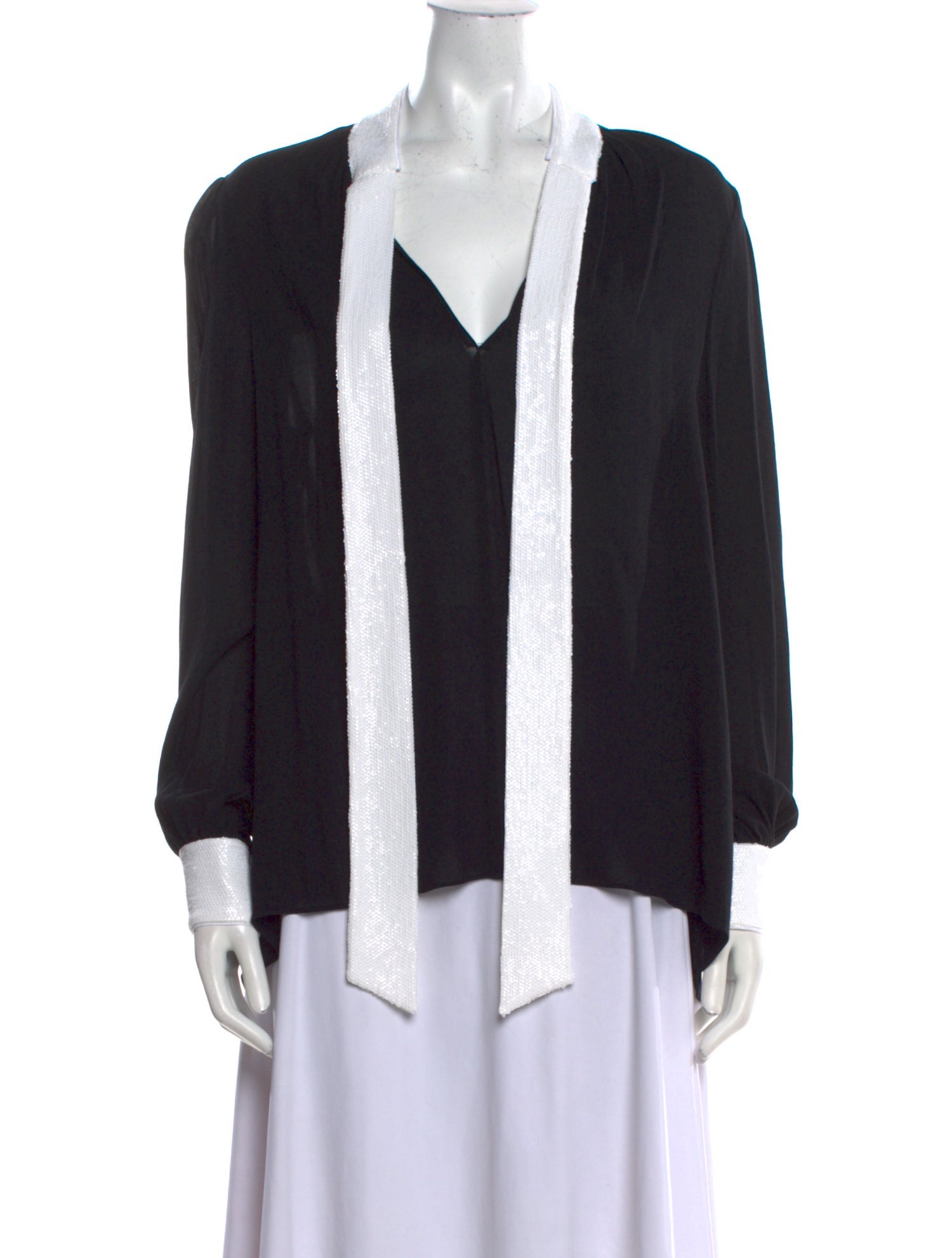 Rachel Zoe V-Neck Long Sleeve Blouse