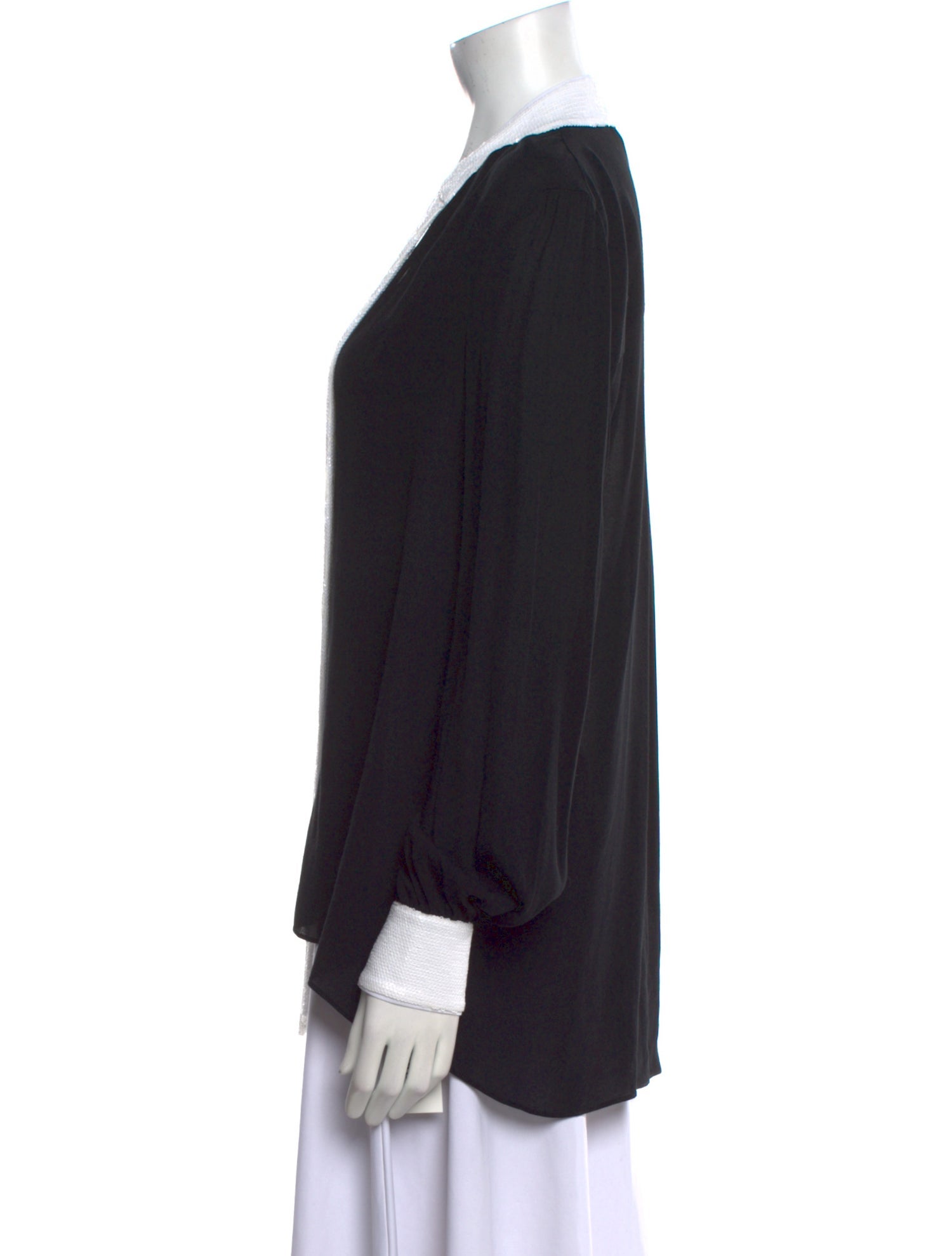 Rachel Zoe V-Neck Long Sleeve Blouse