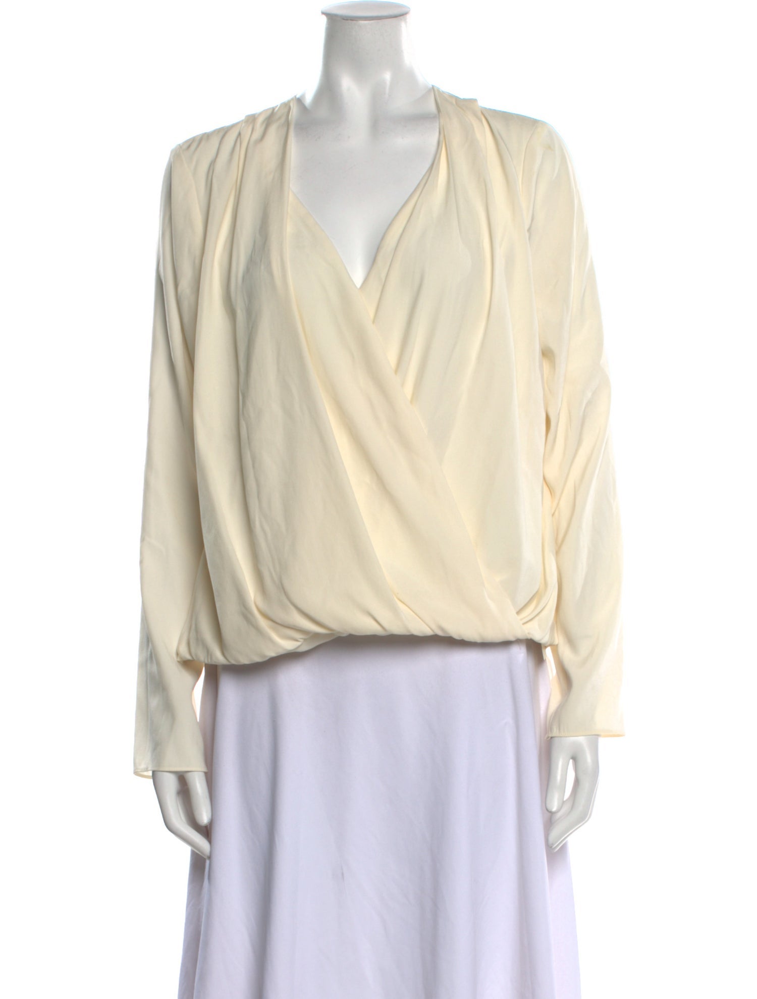 Rachel Zoe Silk V-Neck Blouse