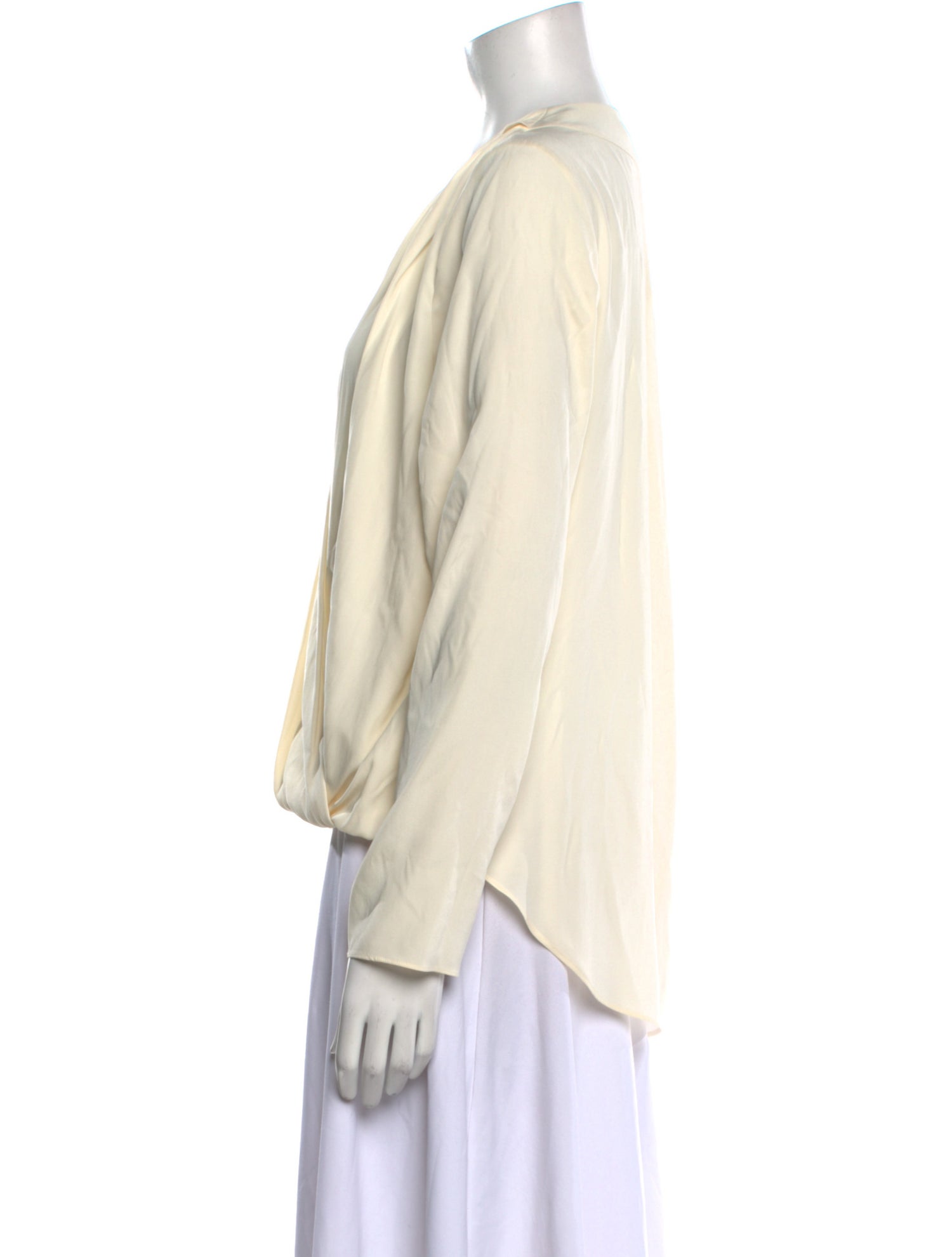 Rachel Zoe Silk V-Neck Blouse