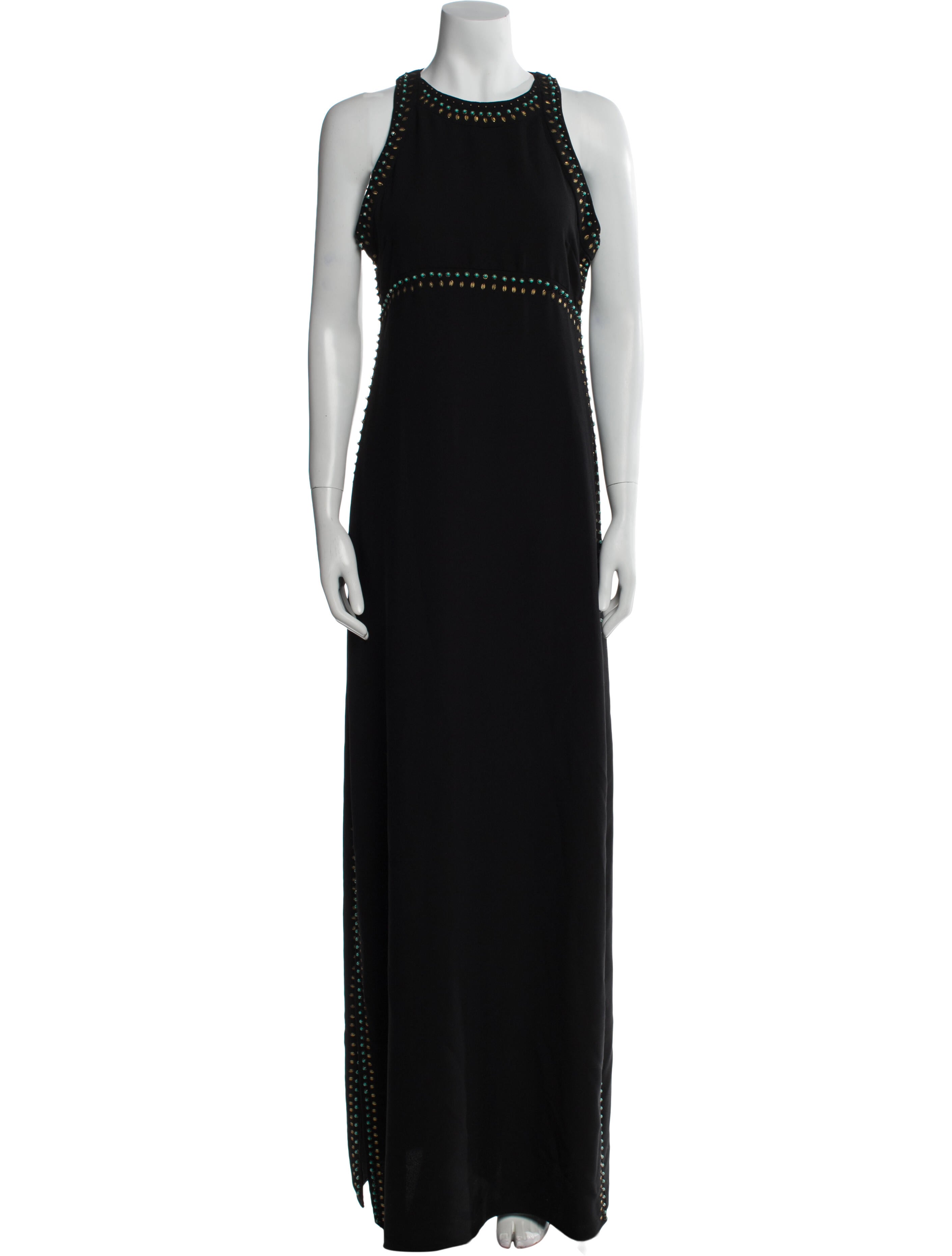 Rachel Zoe Crew Neck Long Dress