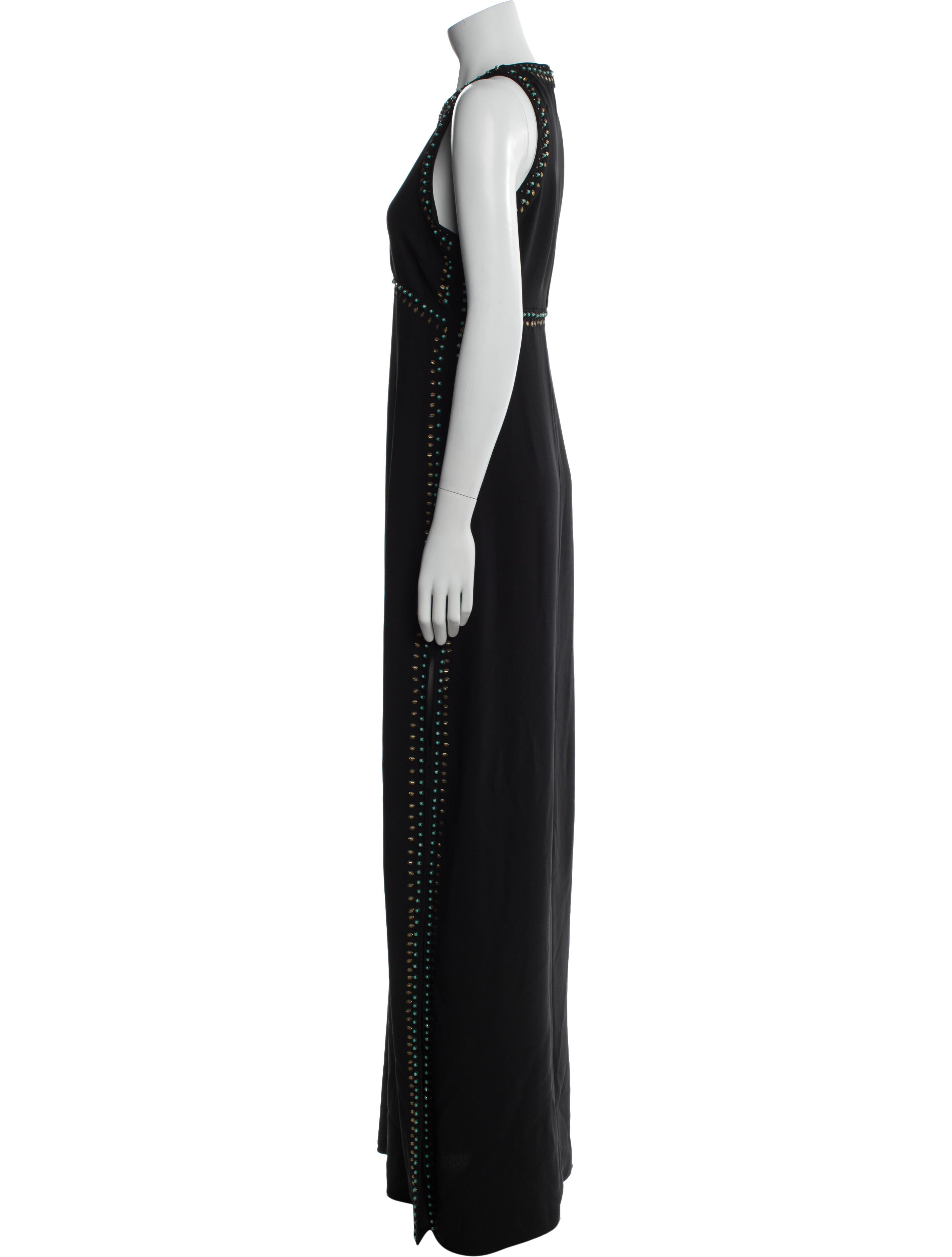 Rachel Zoe Crew Neck Long Dress