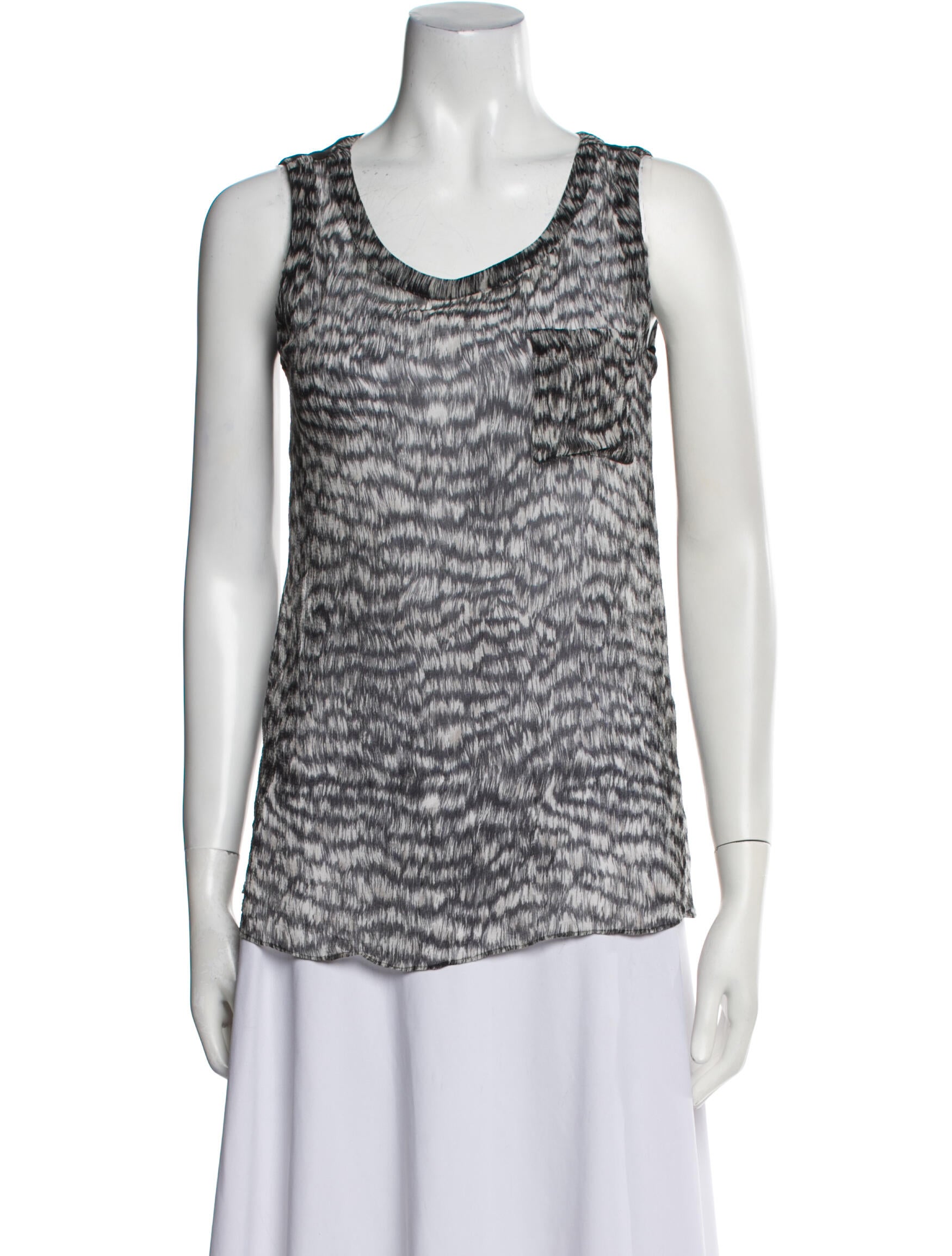 Rachel Zoe Silk Printed Top