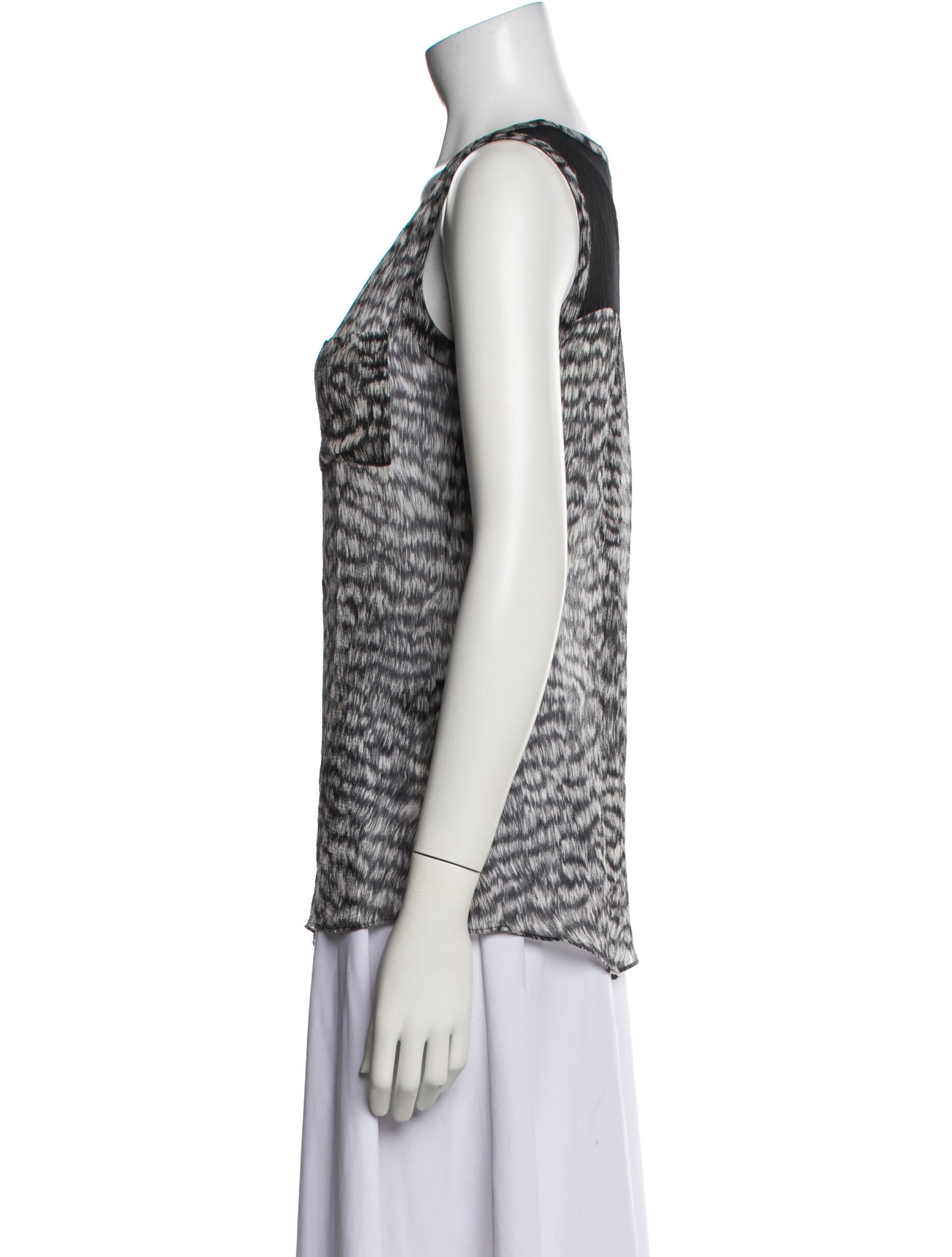Rachel Zoe Silk Printed Top