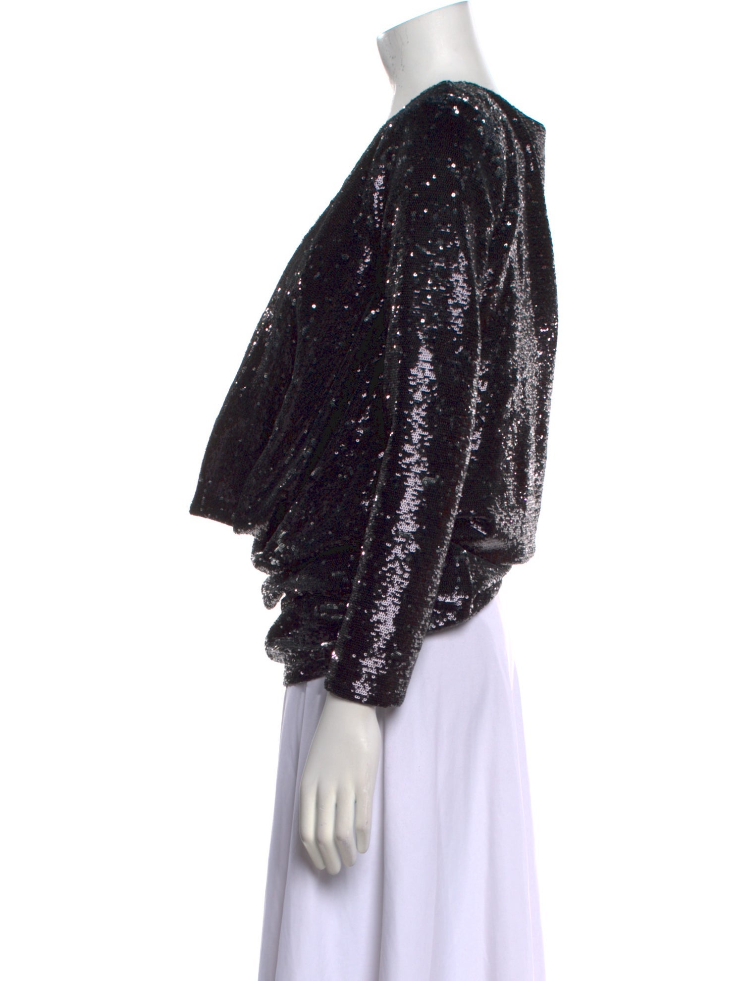 Rachel Zoe Printed V-Neck Blouse