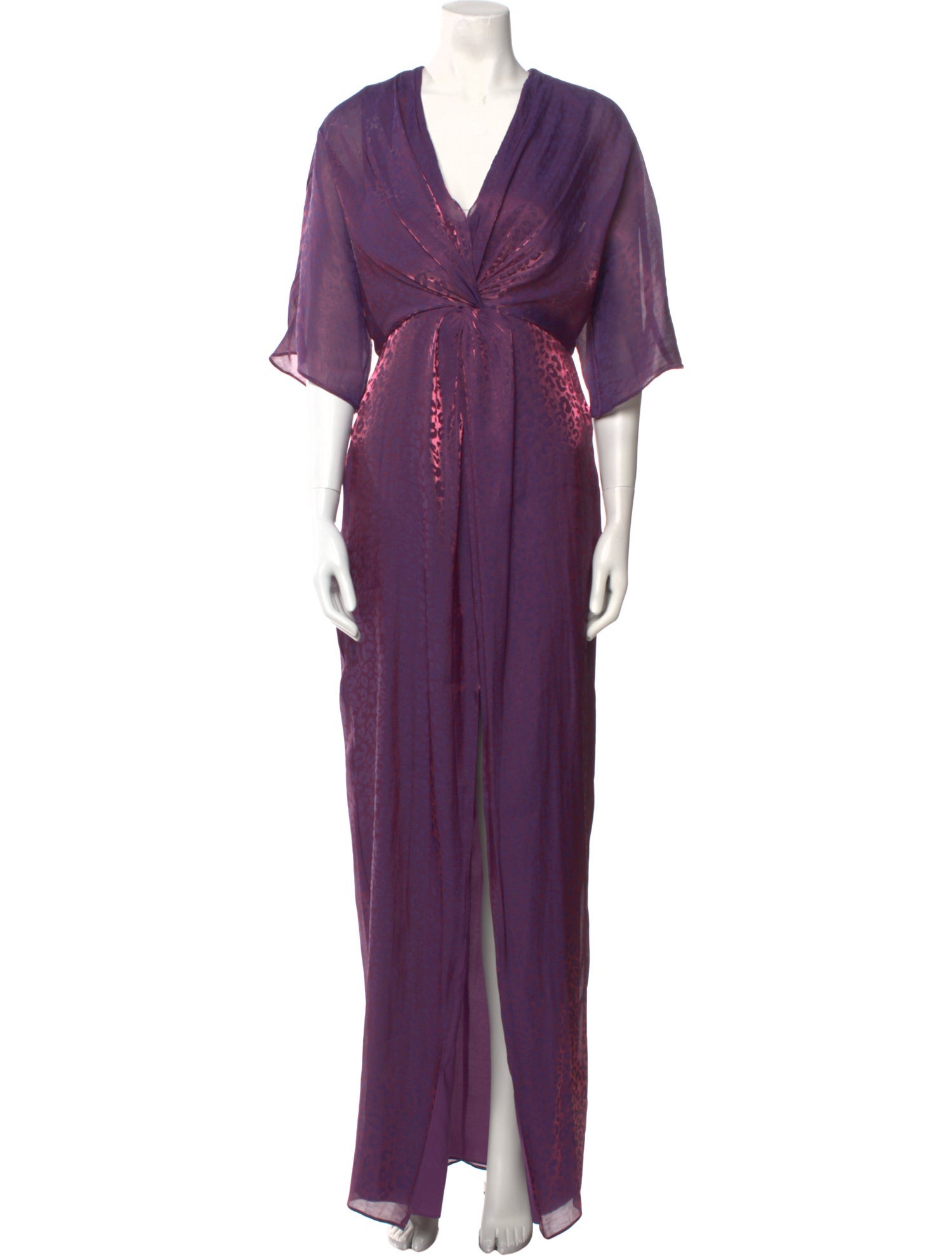 Rachel Zoe V-Neck Long Dress