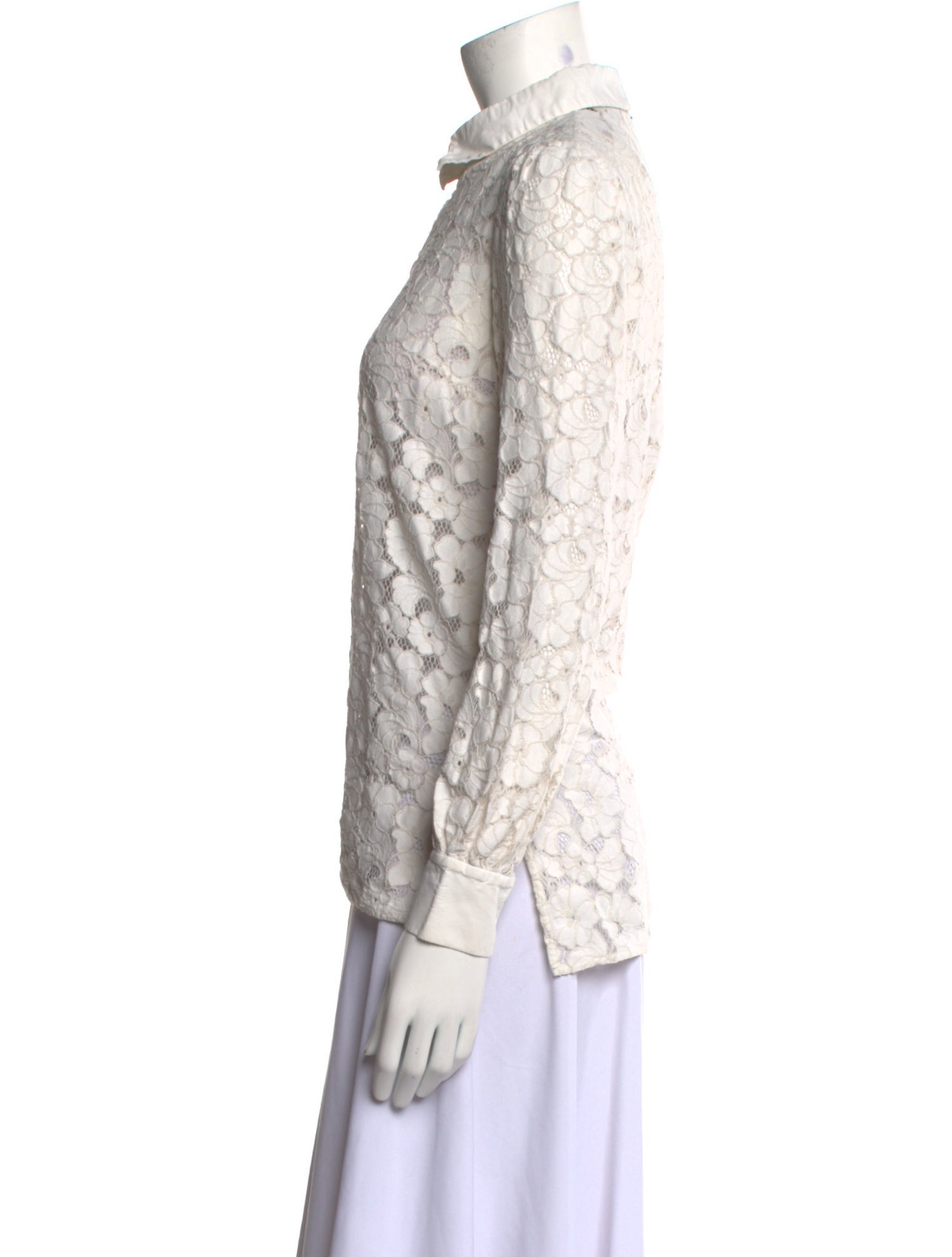 Rachel Zoe Floral Print Long Sleeve Polo