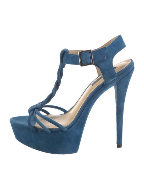 Rachel Zoe Suede T-Strap Sandals