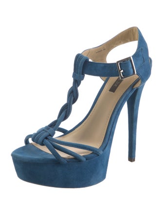 Rachel Zoe Suede T-Strap Sandals