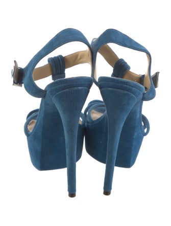 Rachel Zoe Suede T-Strap Sandals