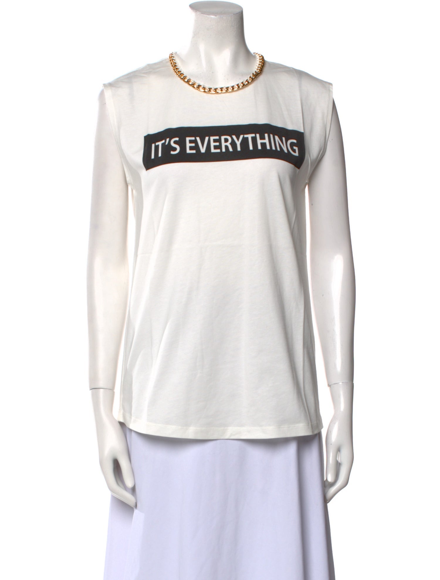 Rachel Zoe Graphic Print Crew Neck Tank Top