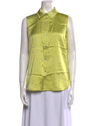 Rachel Zoe Sleeveless Button-Up Top