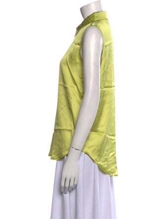 Rachel Zoe Sleeveless Button-Up Top