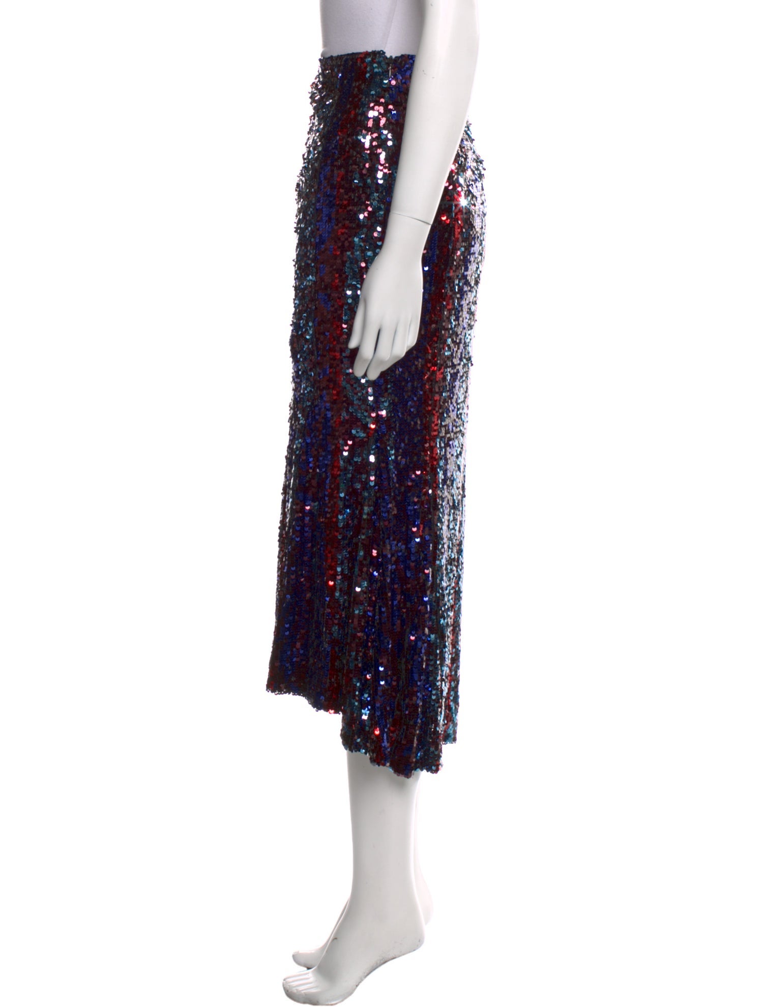 Rachel Zoe Sequin Embellishments Midi Length Skirt