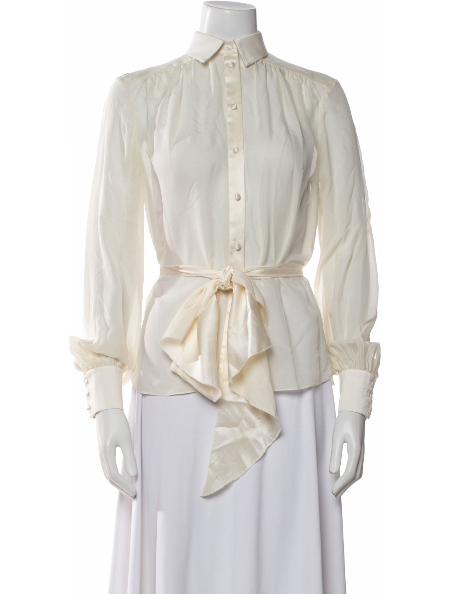 Rachel Zoe Silk Mock Neck Blouse