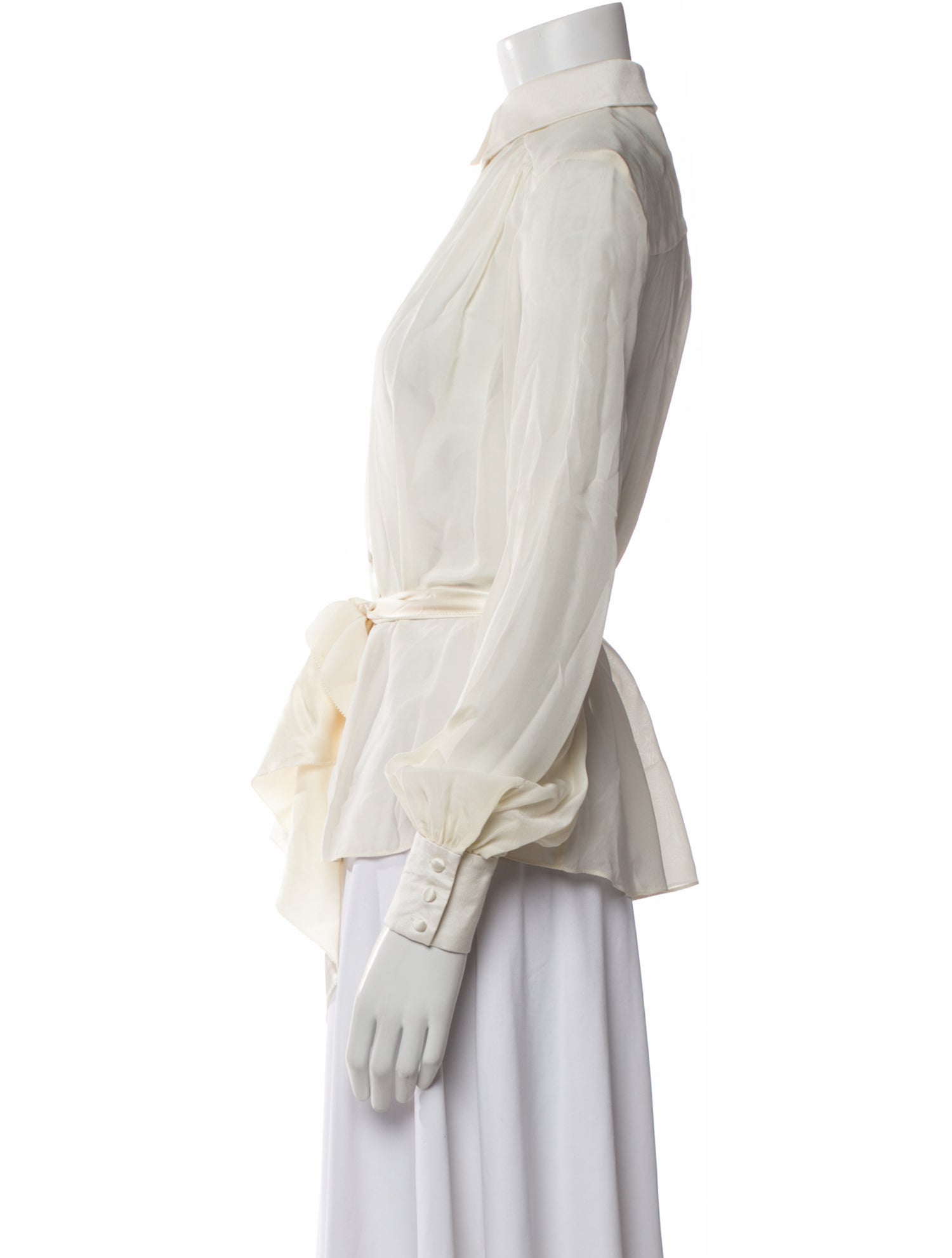 Rachel Zoe Silk Mock Neck Blouse