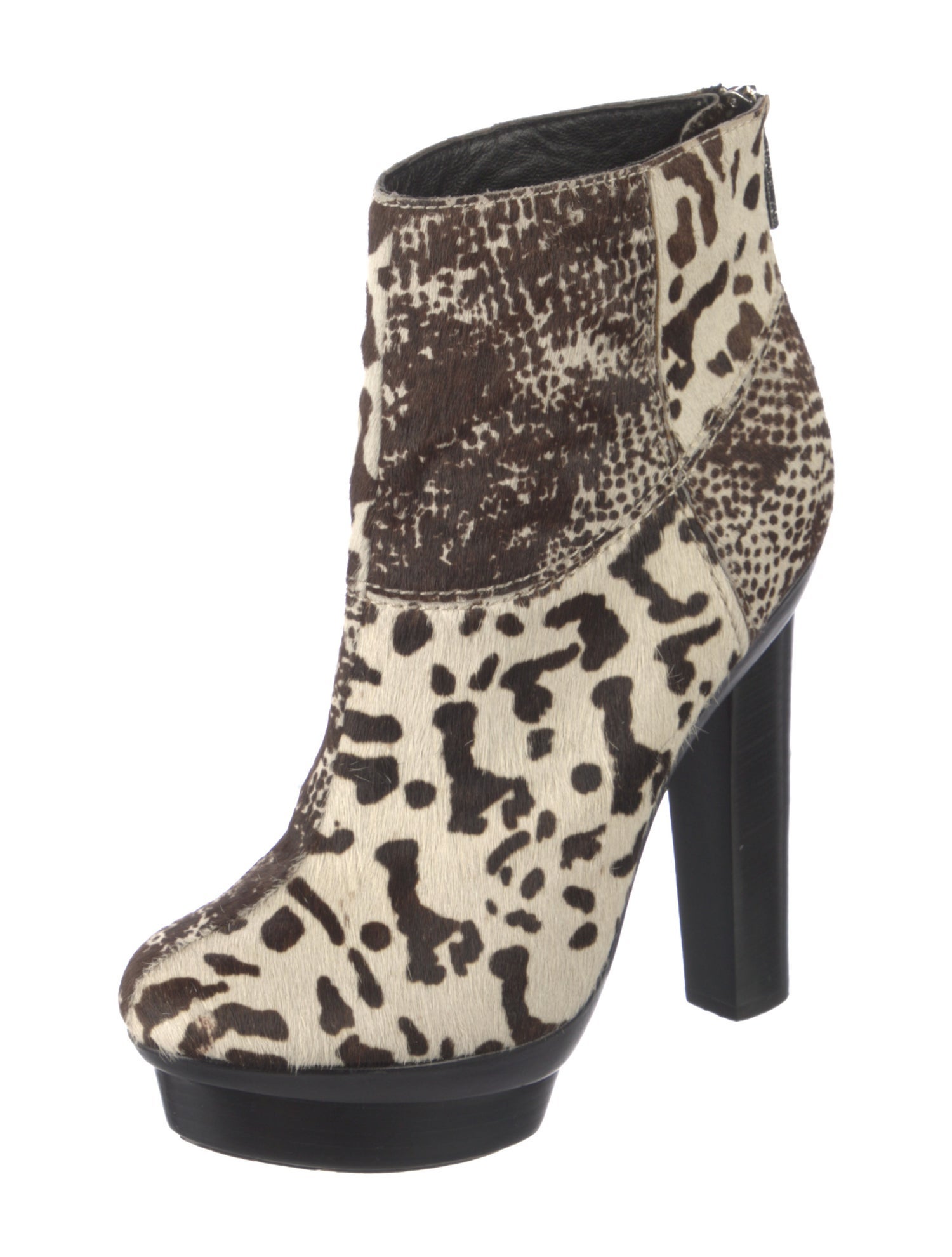 Rachel Zoe Ponyhair Animal Print Boots