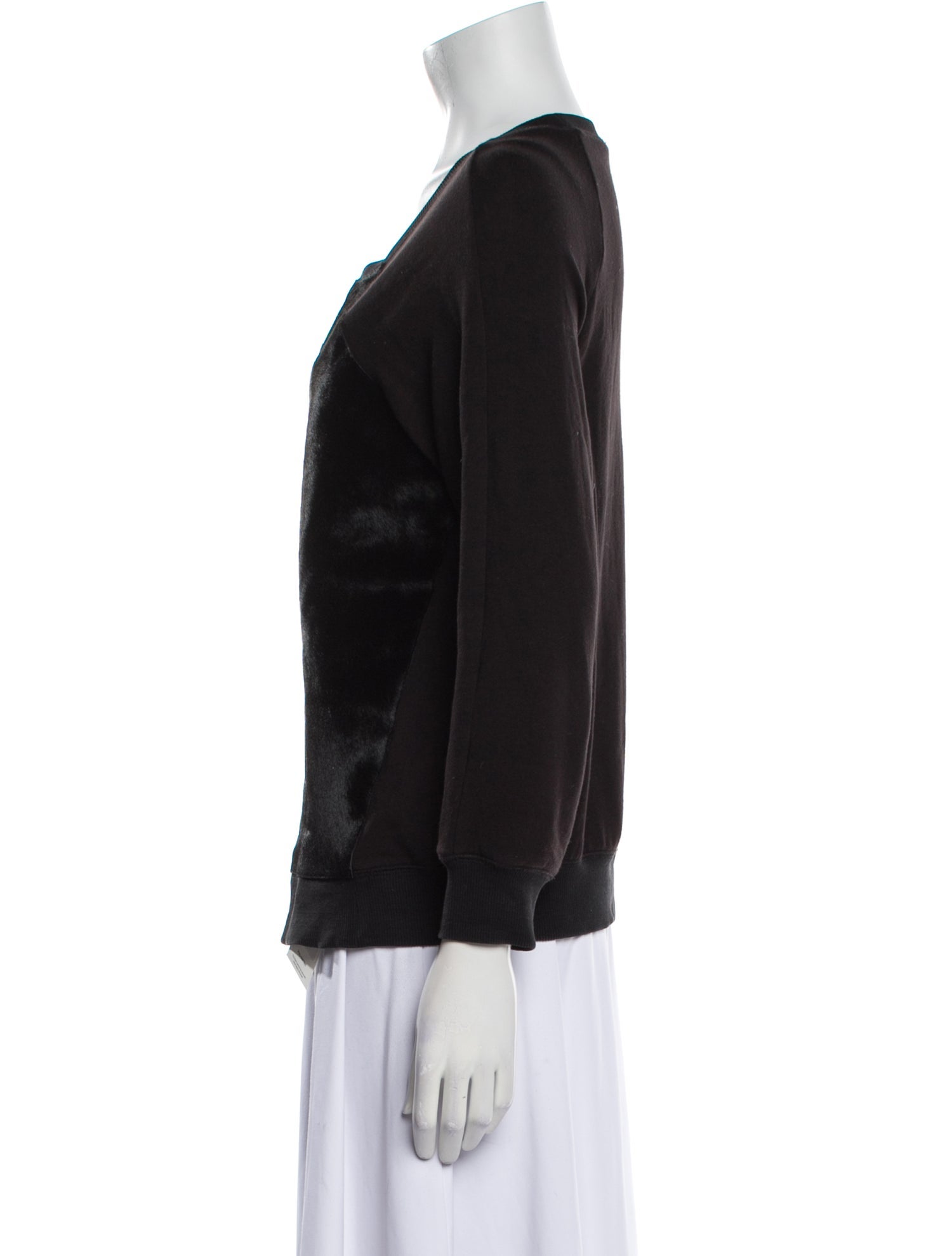 Rachel Zoe Scoop Neck Long Sleeve Sweatshirt