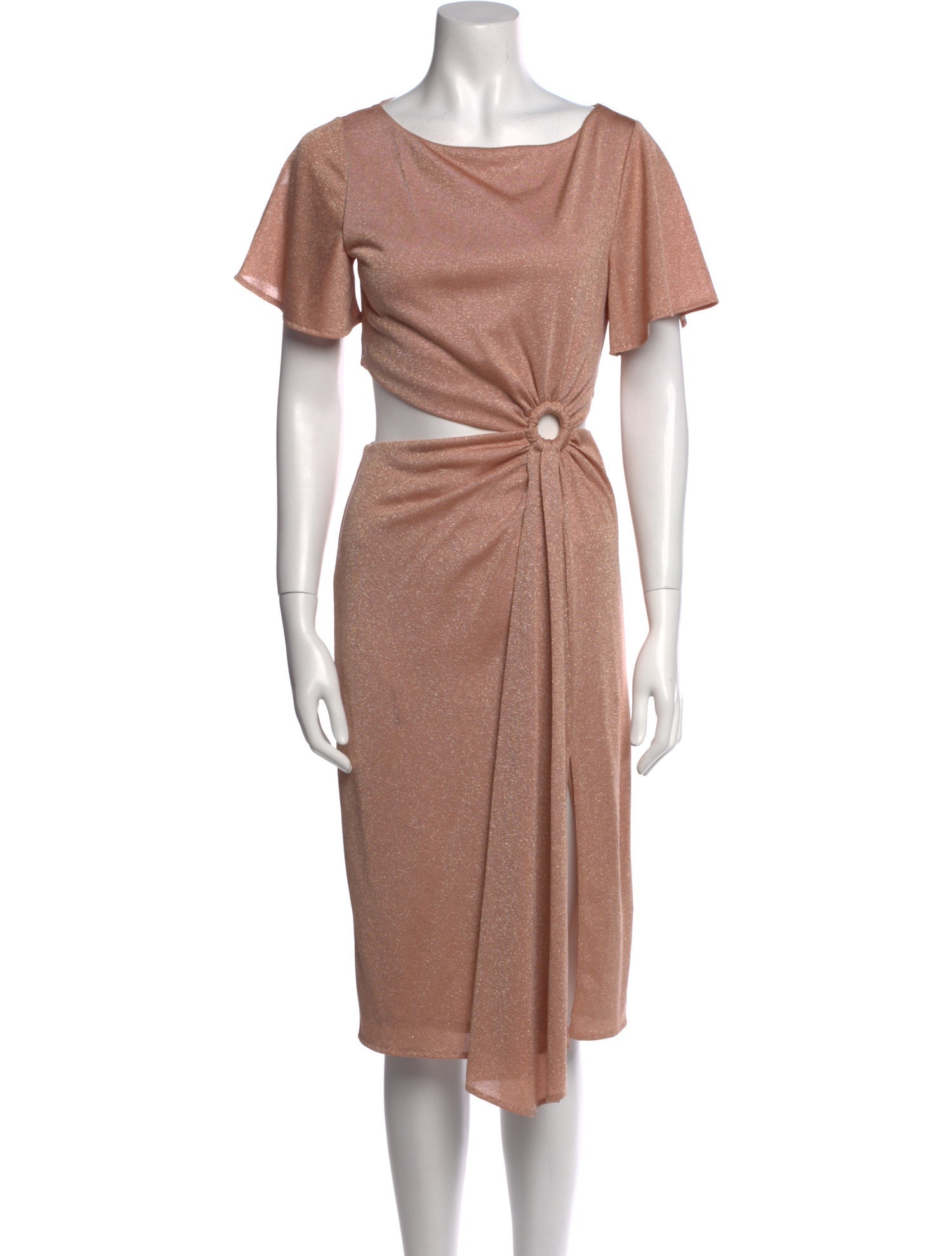 Rachel Zoe Bateau Neckline Midi Length Dress
