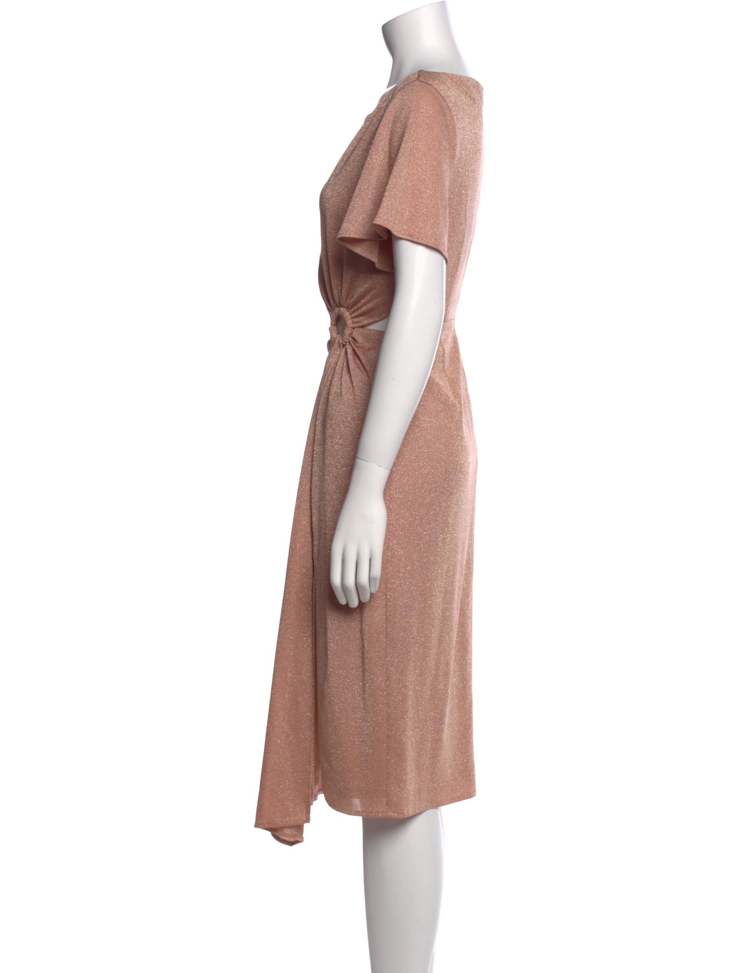 Rachel Zoe Bateau Neckline Midi Length Dress