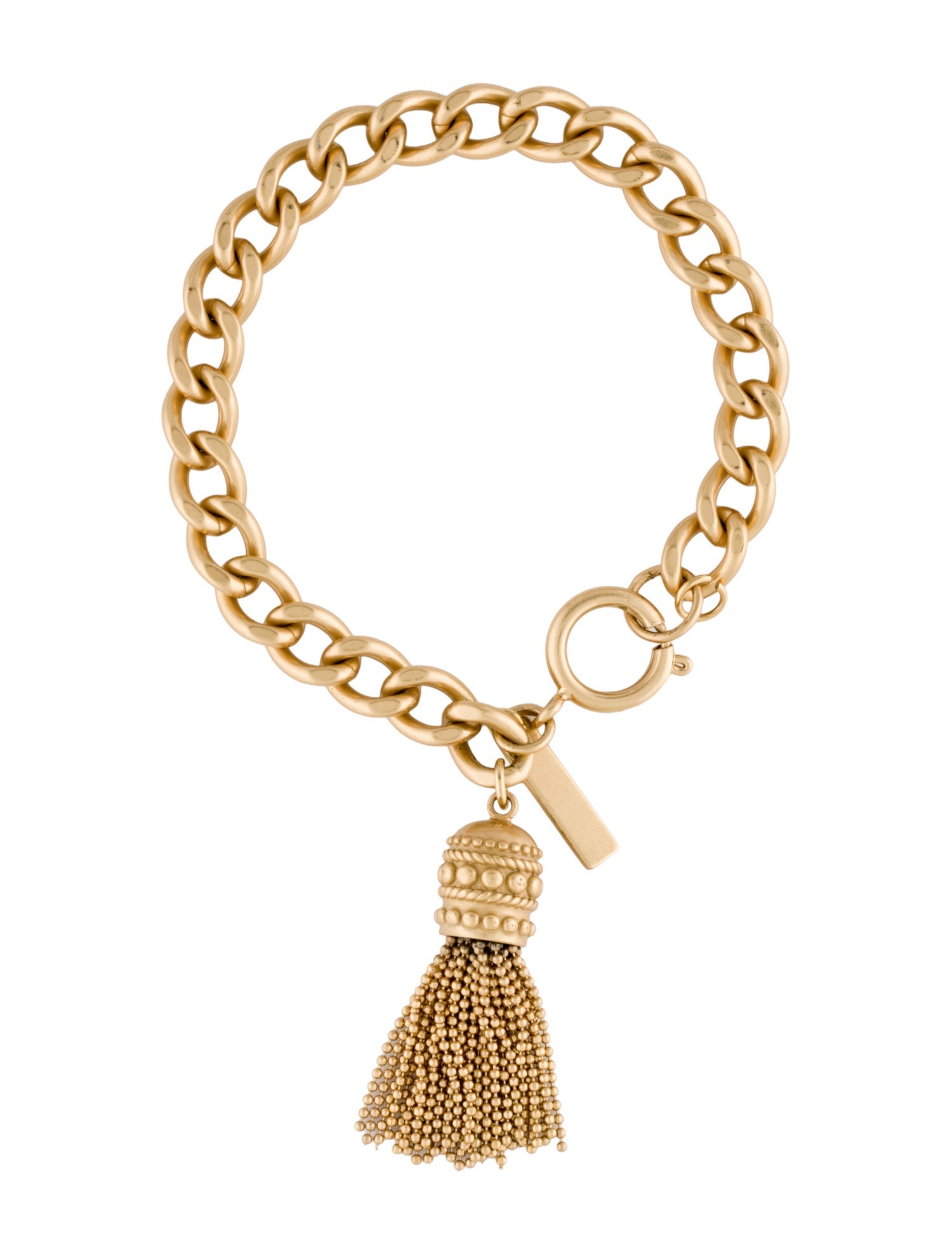 Rachel Zoe The Eye Catcher Tassel Link Bracelet