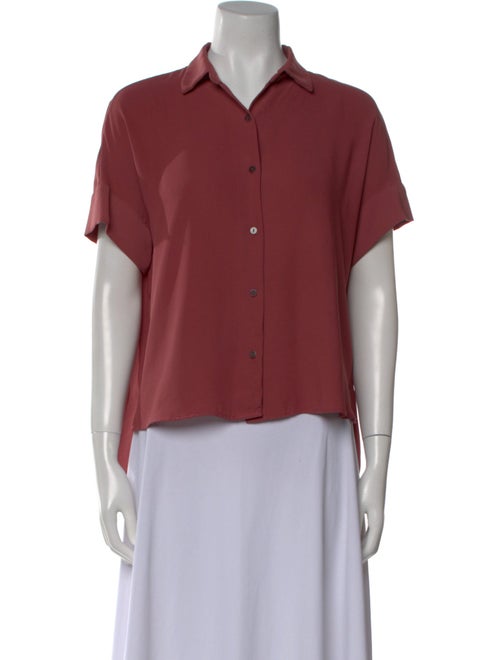 Rachel Zoe Short Sleeve Button-Up Top