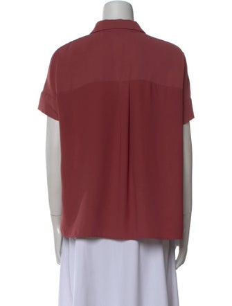 Rachel Zoe Short Sleeve Button-Up Top