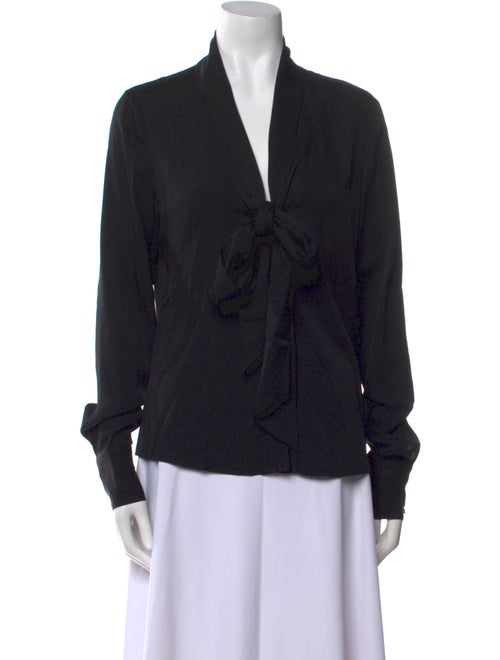 Rachel Zoe Silk V-Neck Blouse