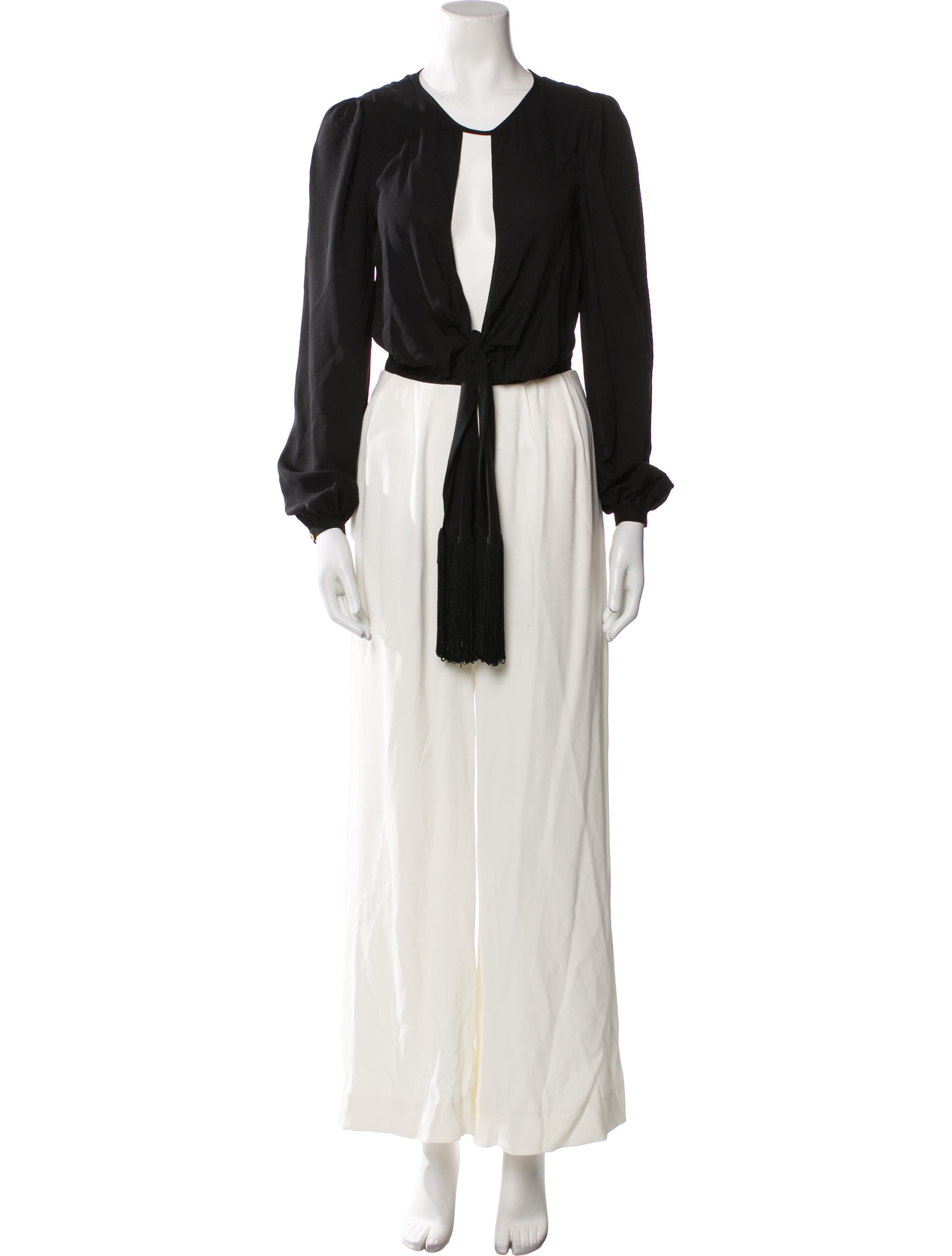 Rachel Zoe Silk Colorblock Pattern Jumpsuit