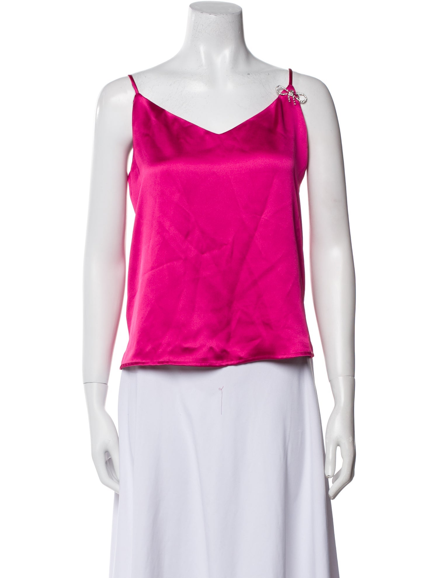 Rachel Zoe V-Neck Sleeveless Crop Top