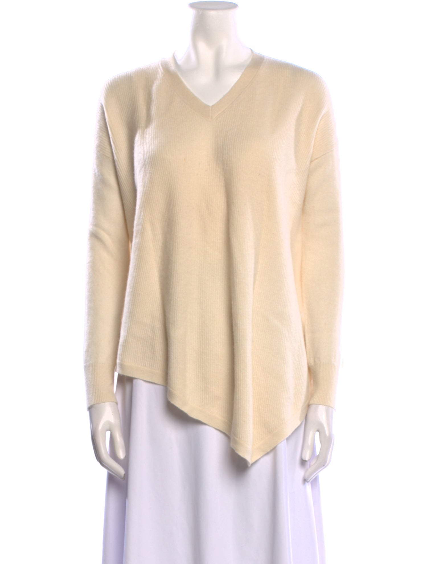 Rachel Zoe Crochet V-Neck Sweater