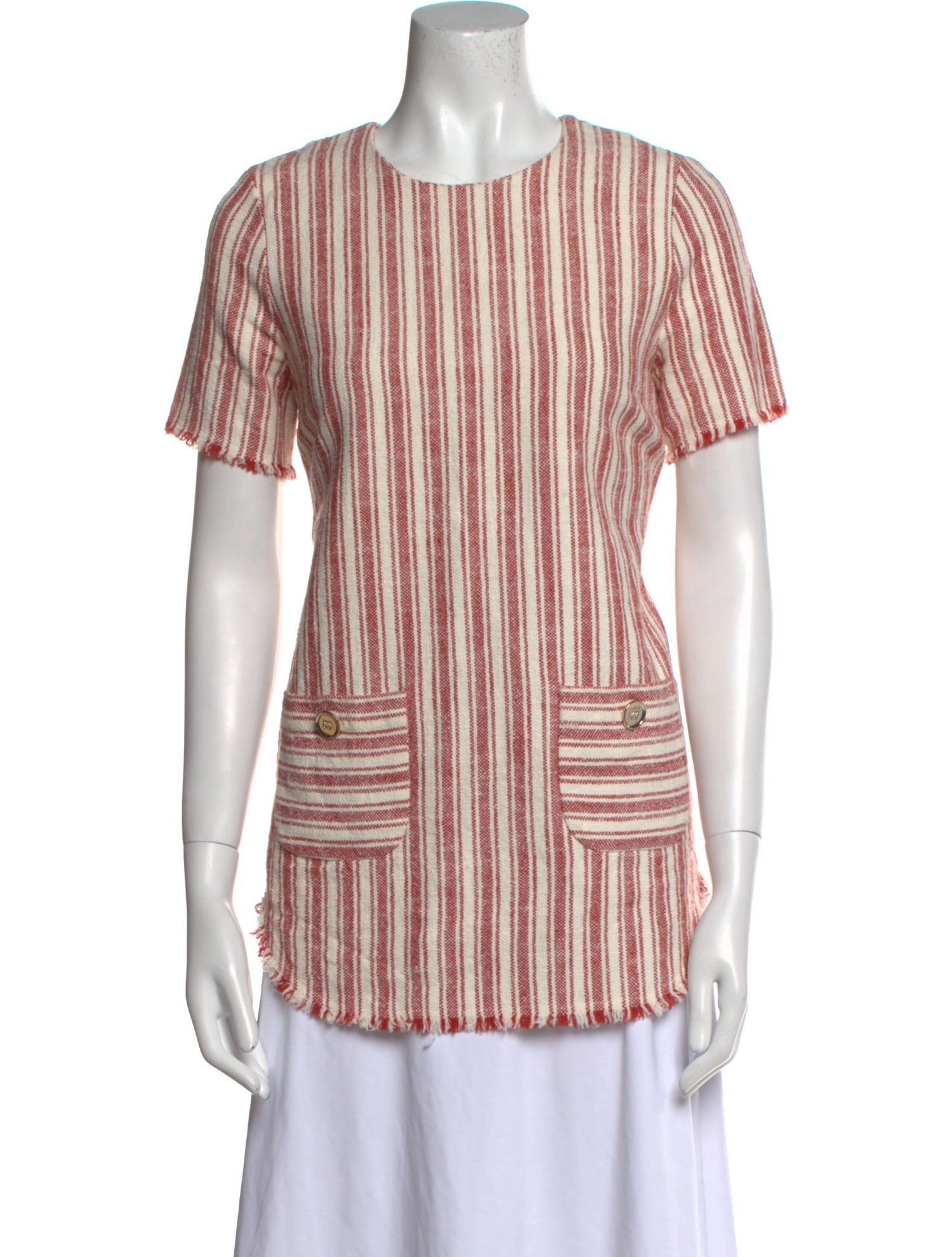 Rachel Zoe Striped Crew Neck T-Shirt