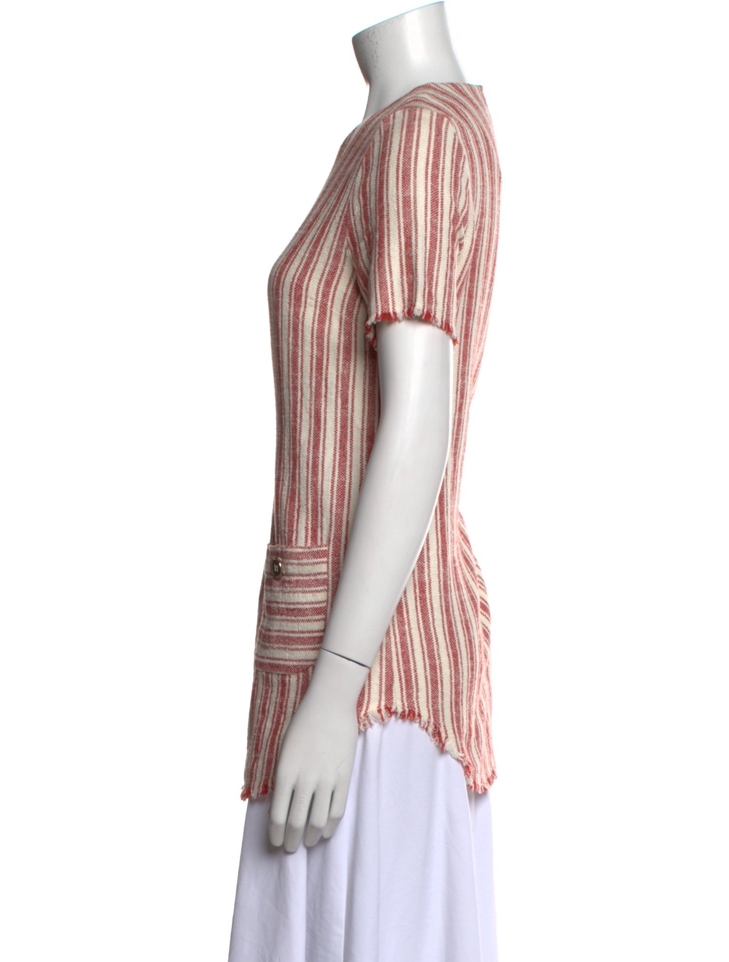 Rachel Zoe Striped Crew Neck T-Shirt