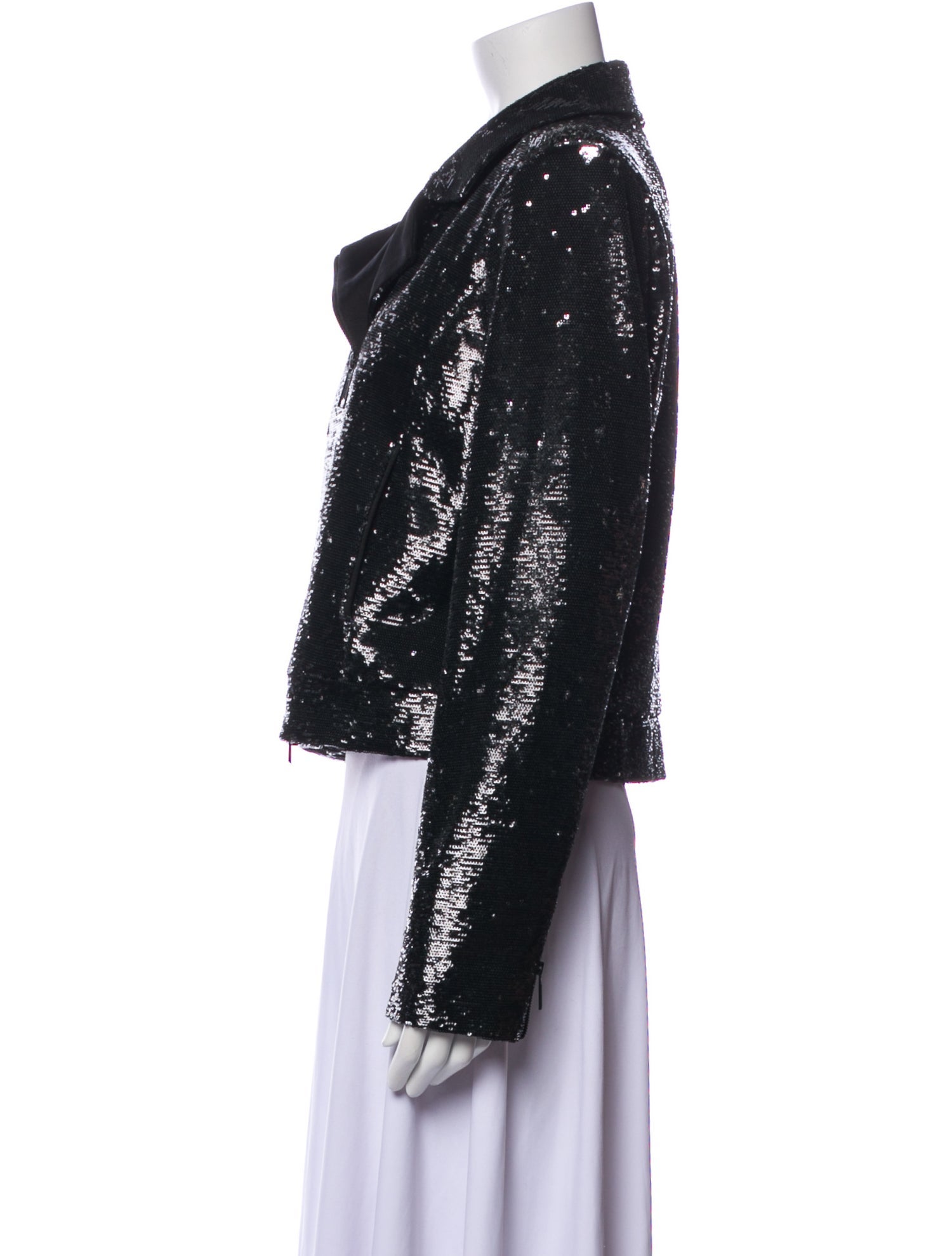 Rachel Zoe Tweed Pattern Evening Jacket