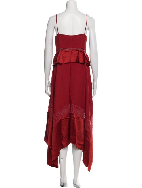 Rachel Zoe V-Neck Midi Length Dress