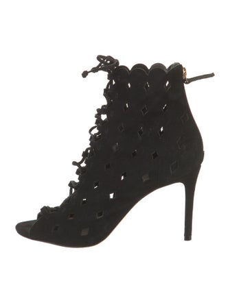 Rachel Zoe Suede Cutout Accent Gladiator Sandals